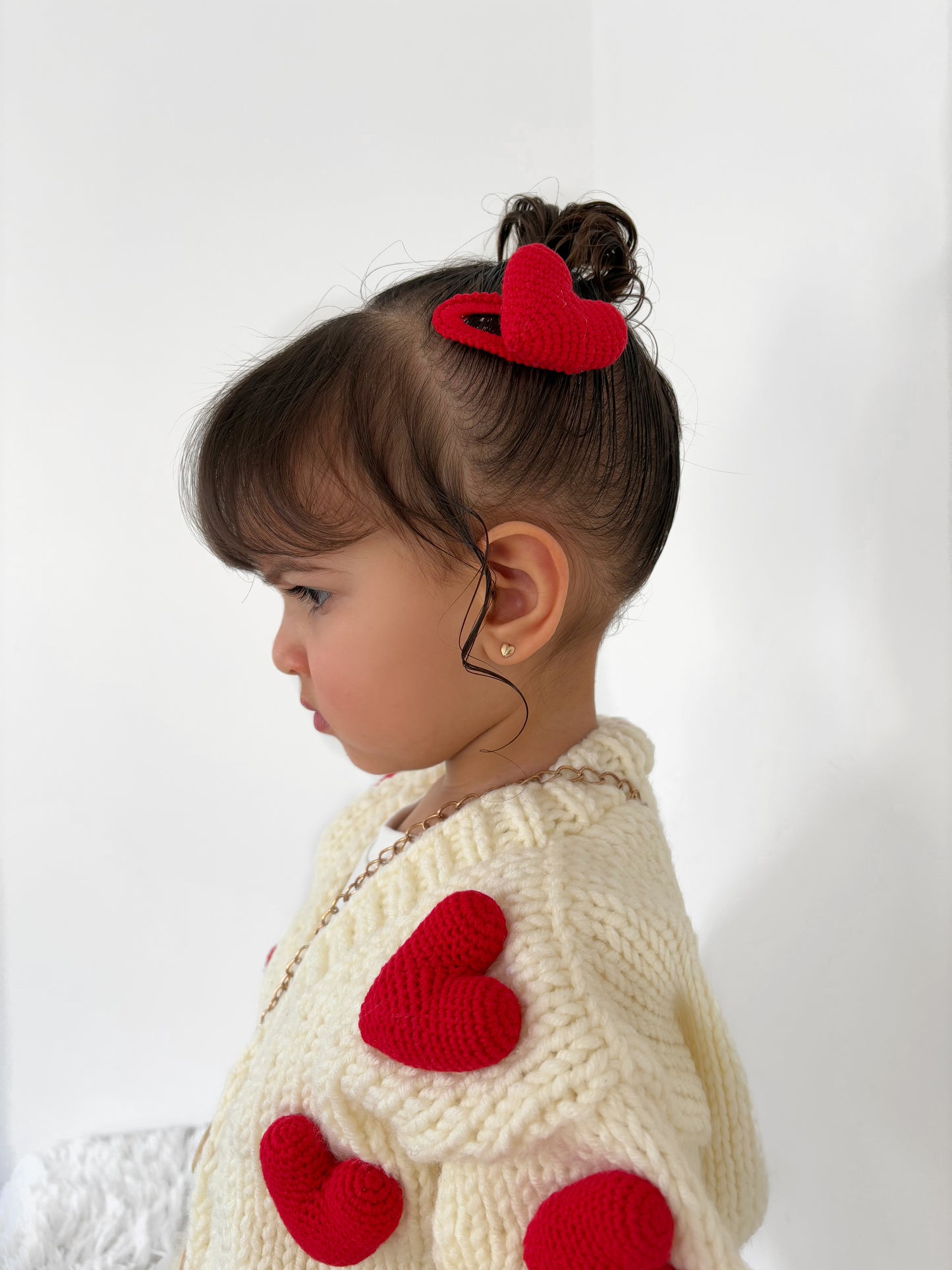 Handmade heart clip