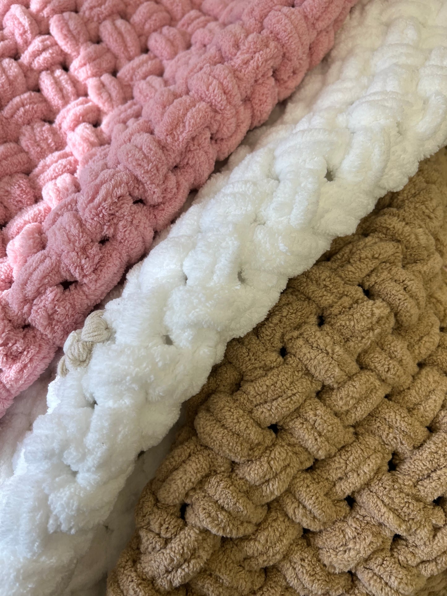 Handmade flower blankets