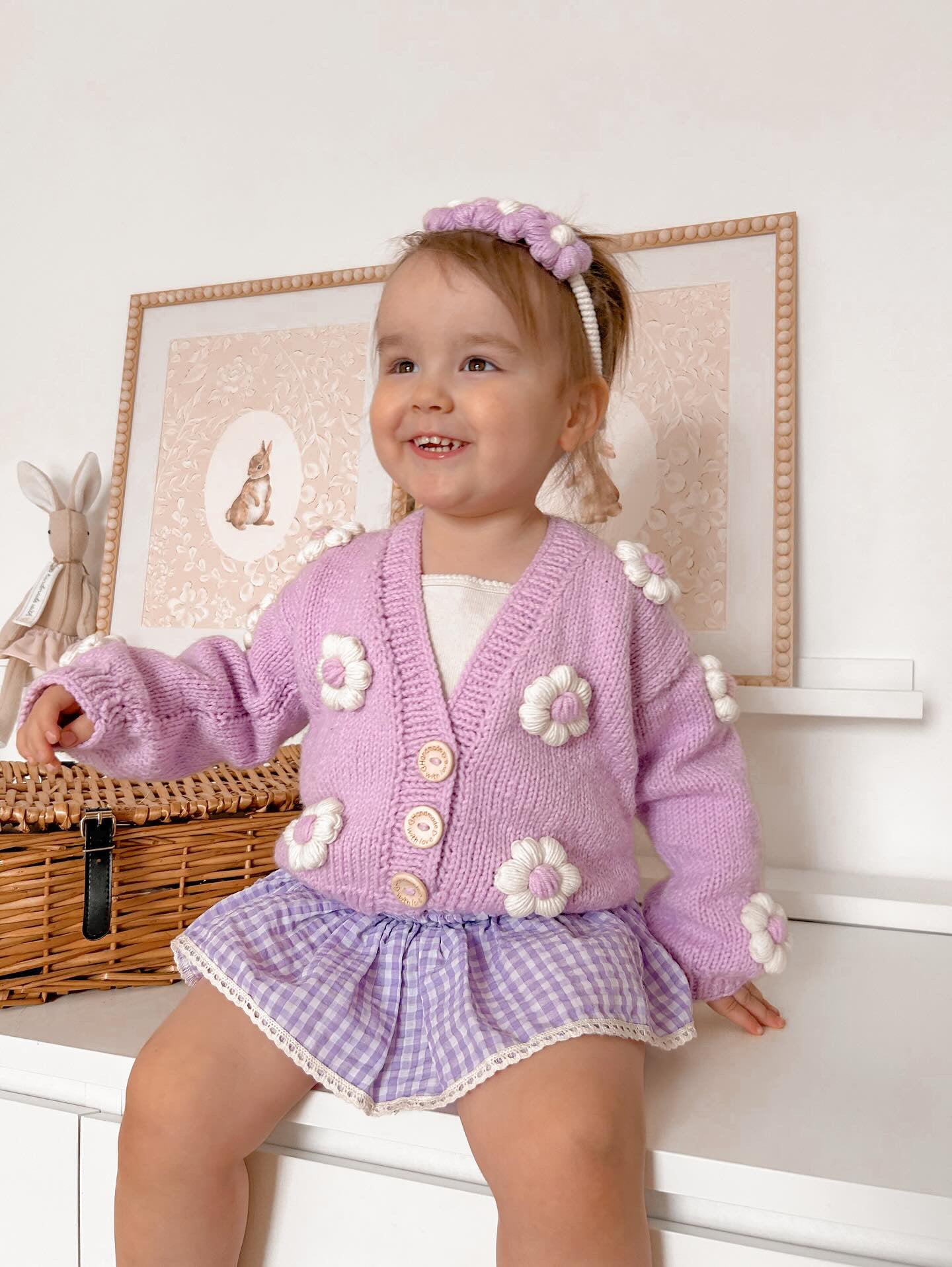 Handmade flower cardigan