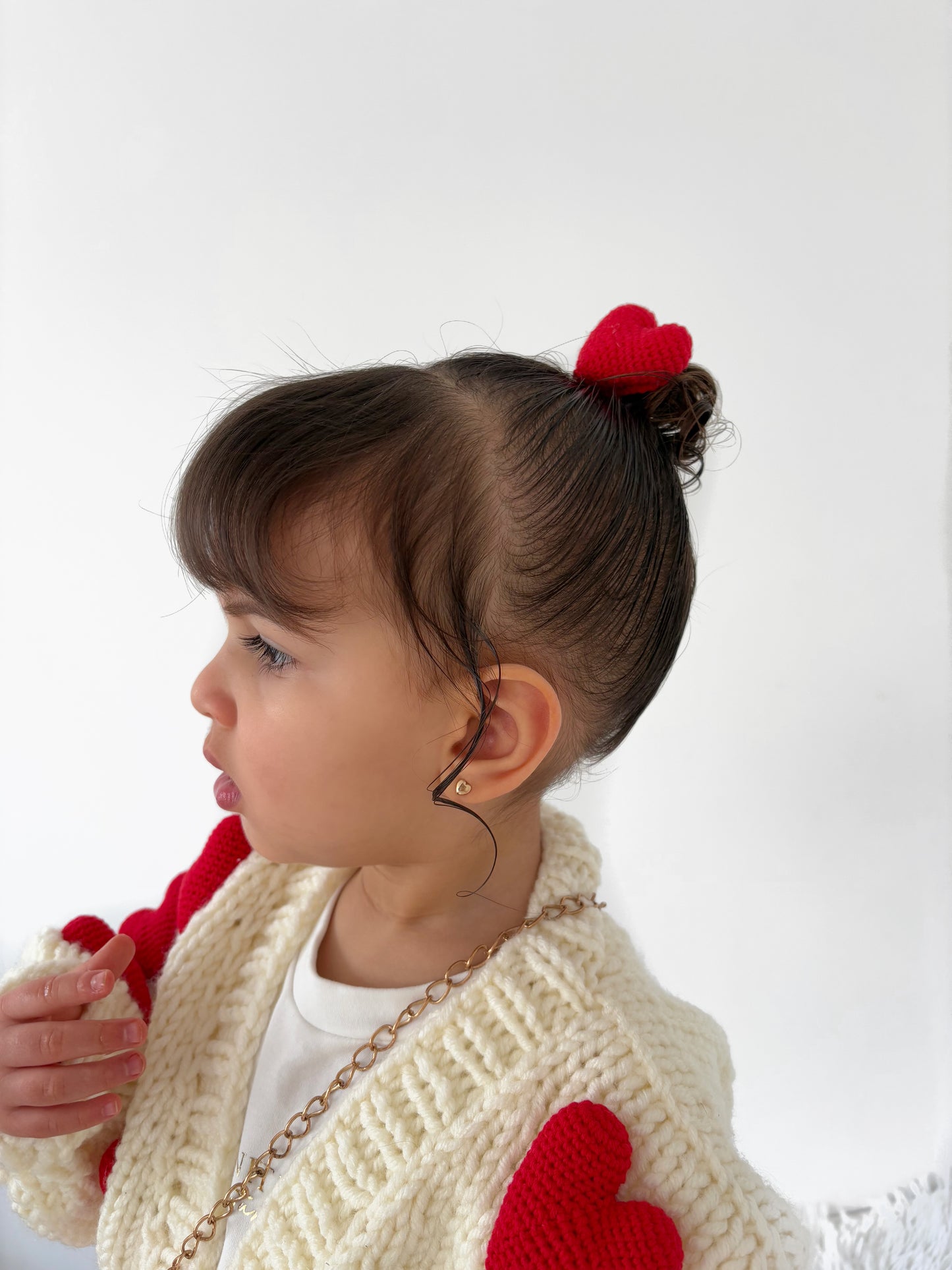 Handmade heart clip