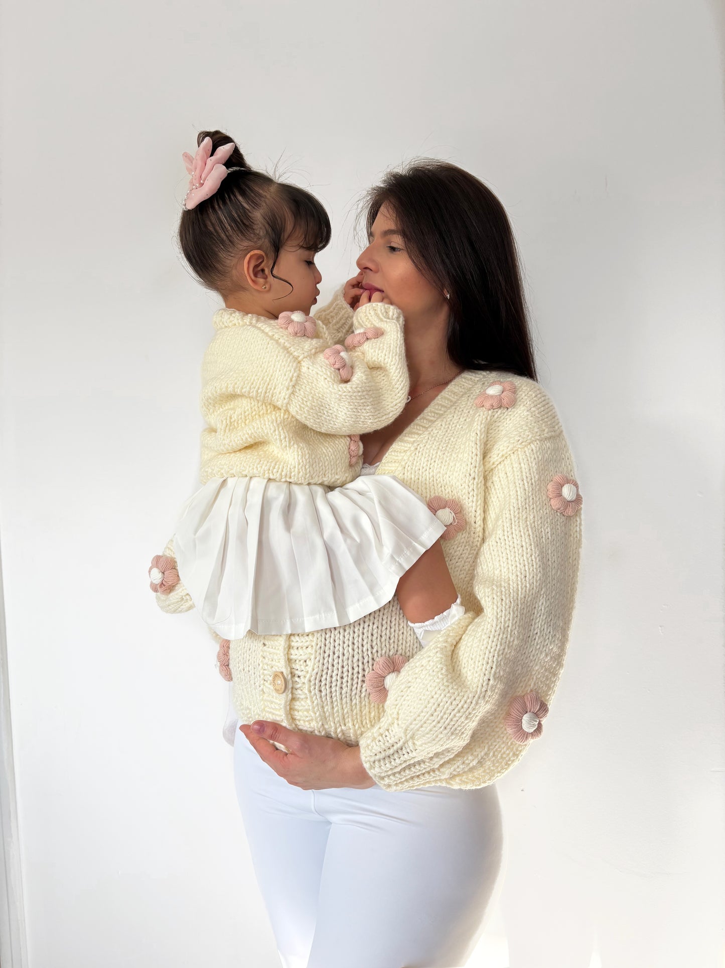 Adults handmade flower cardigan