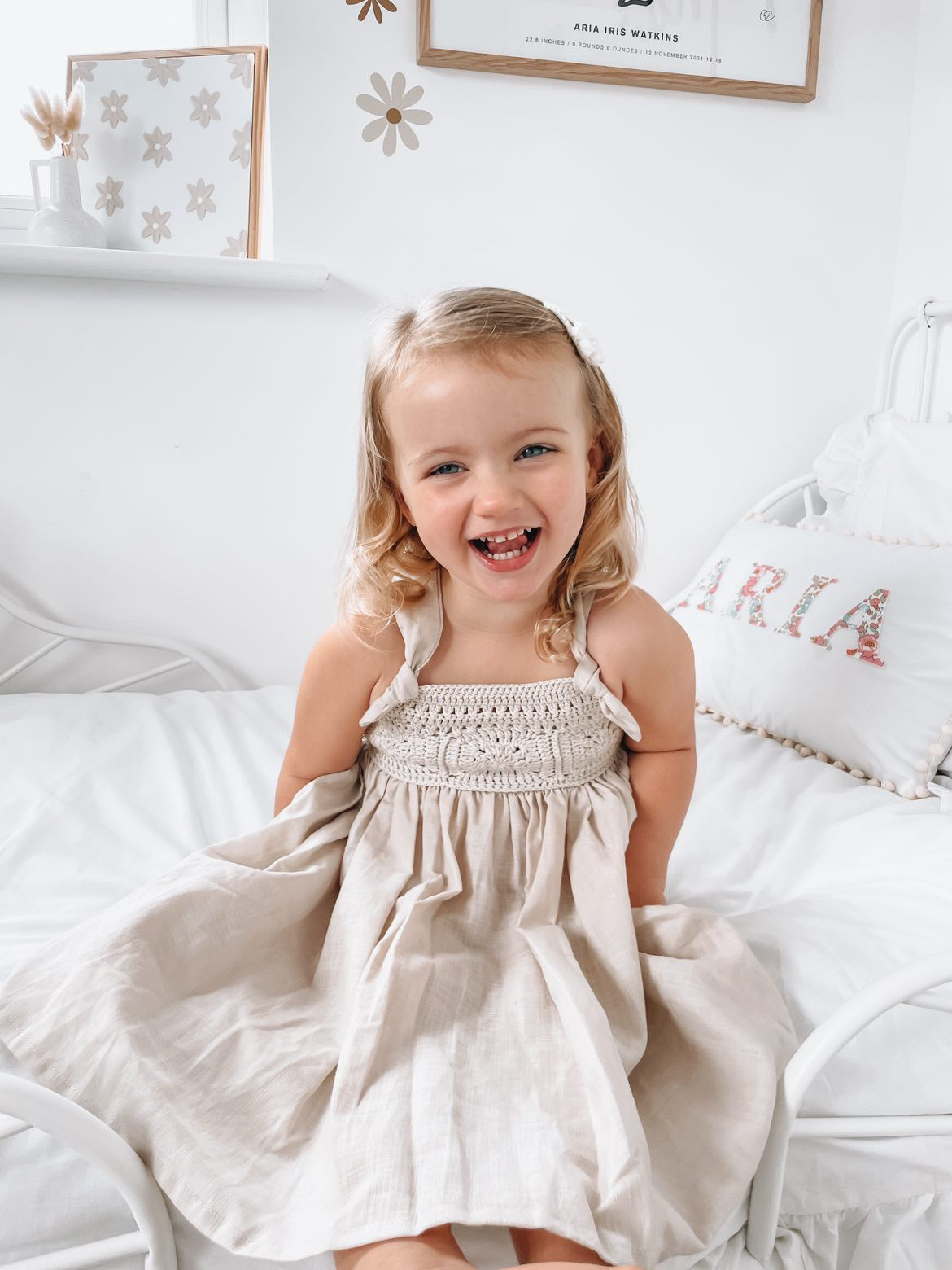 The crochet dress in stone