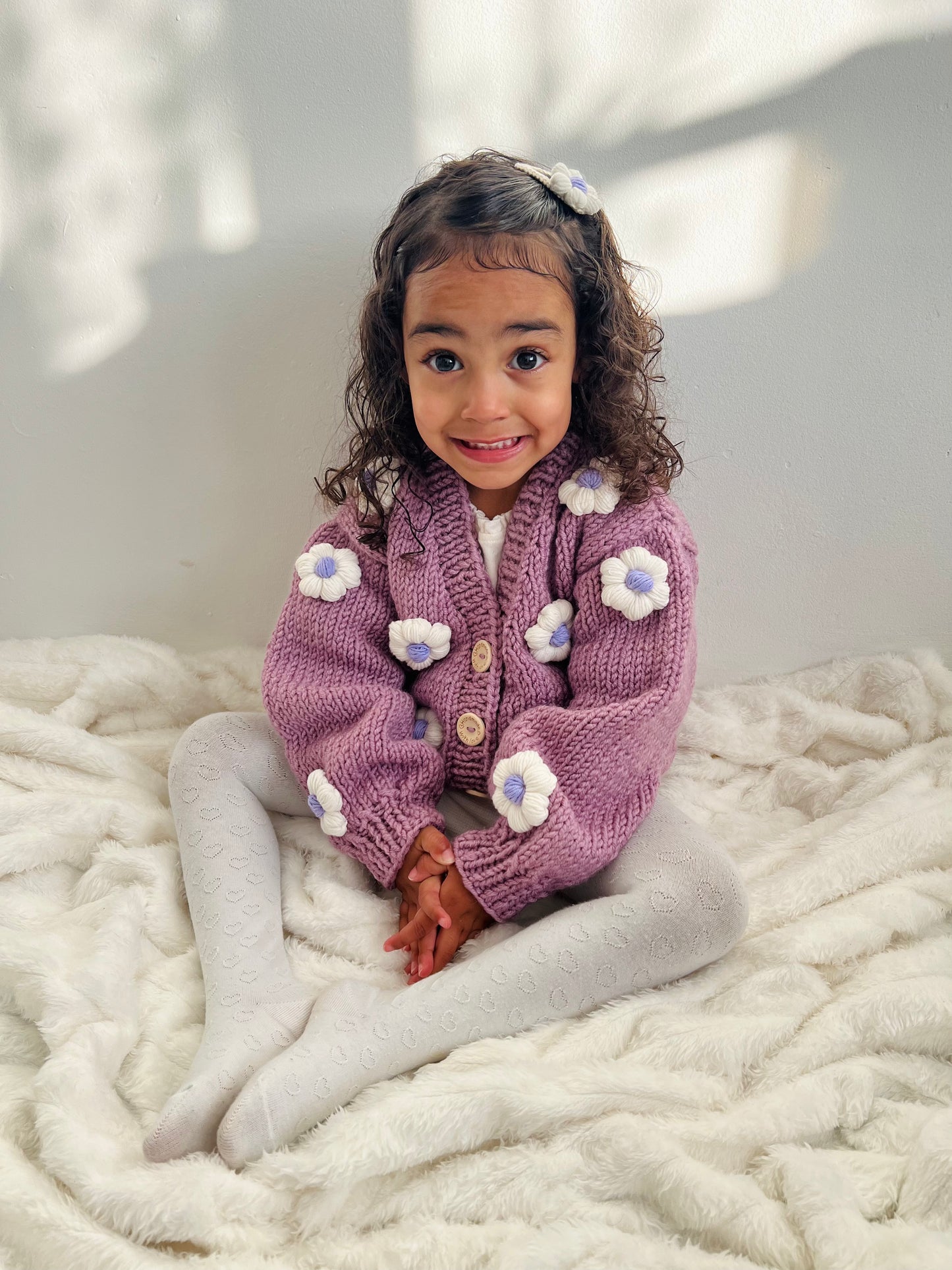 Handmade flower cardigan
