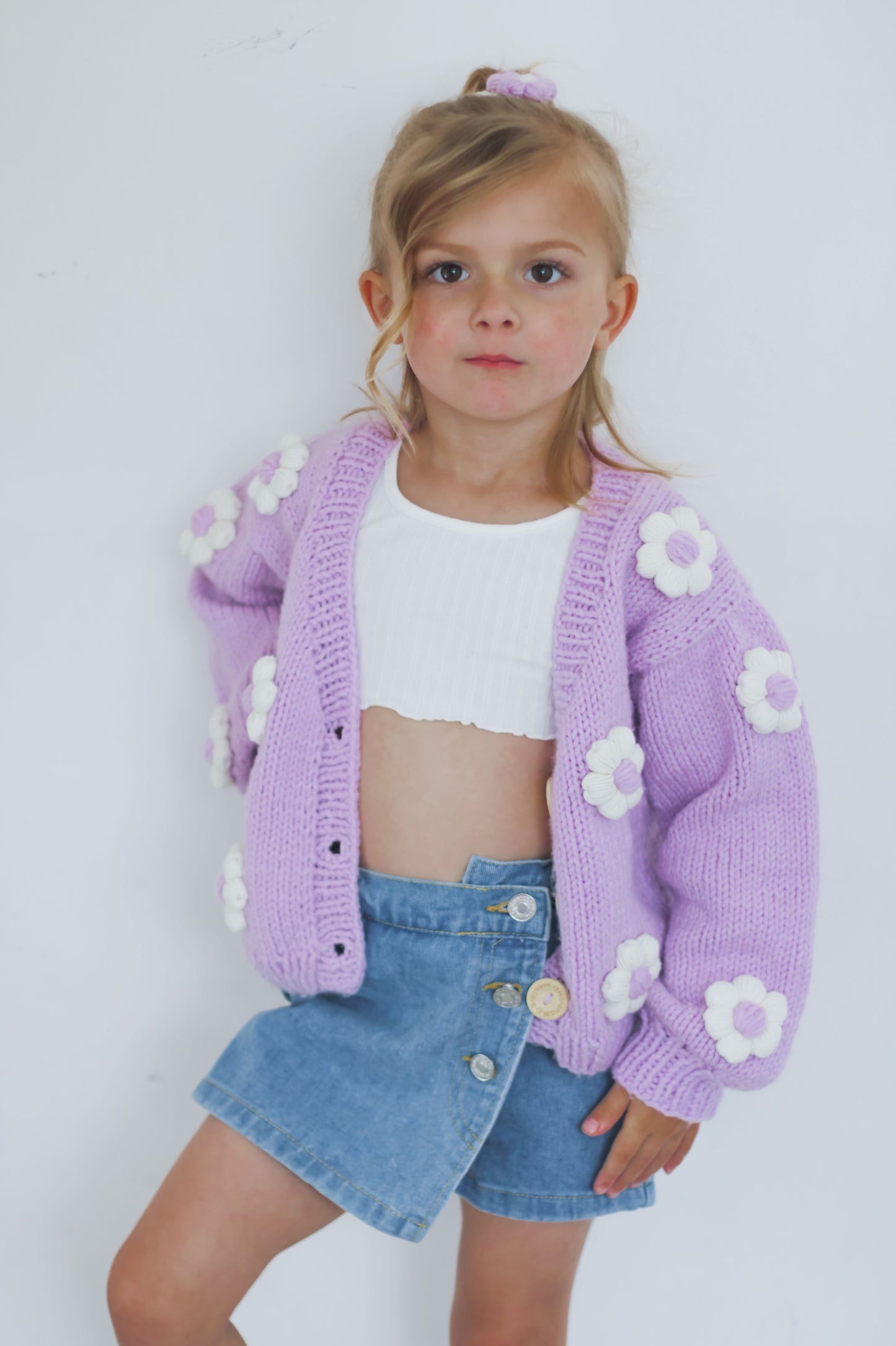 Handmade flower cardigan