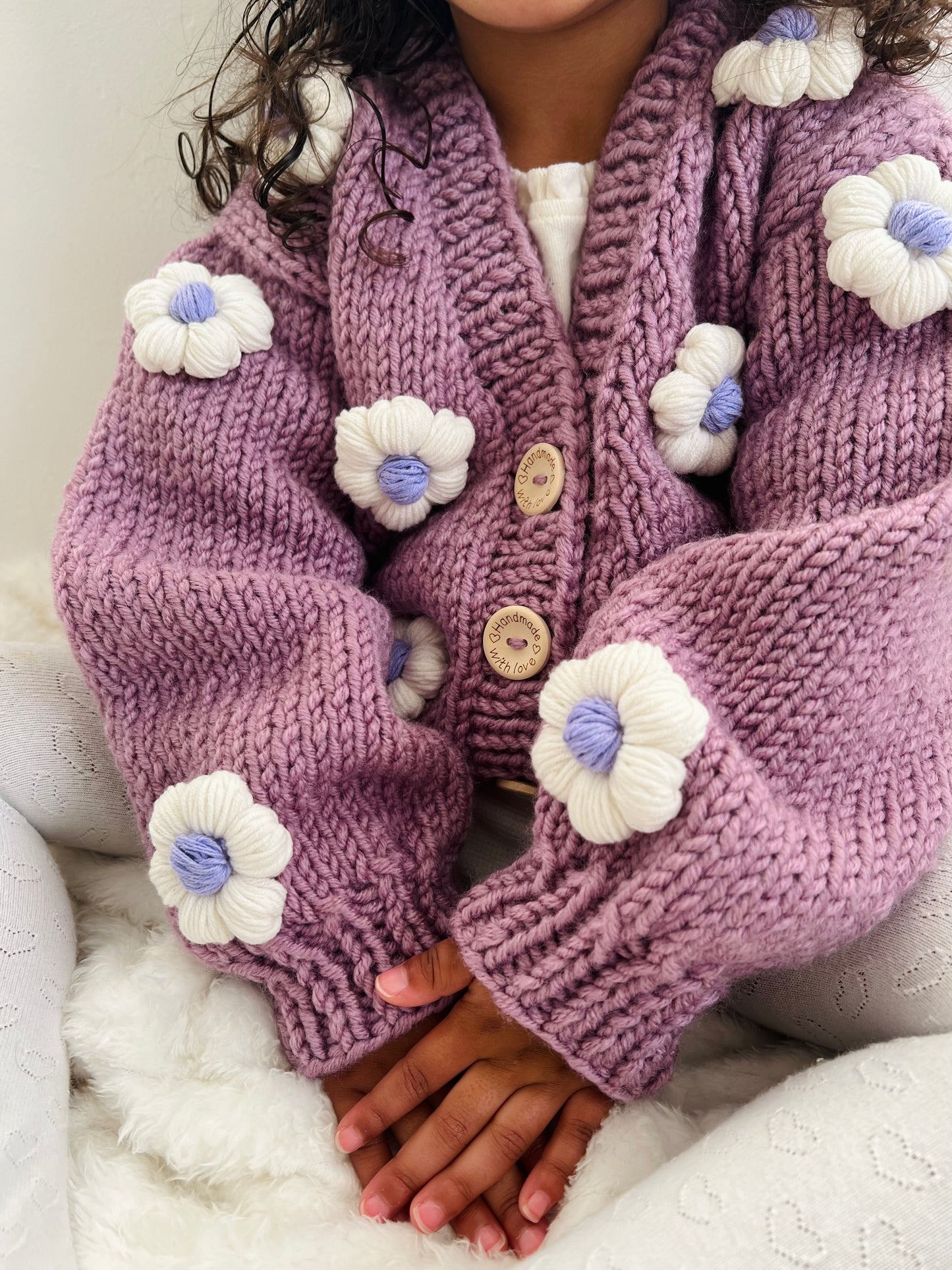 Handmade flower cardigan