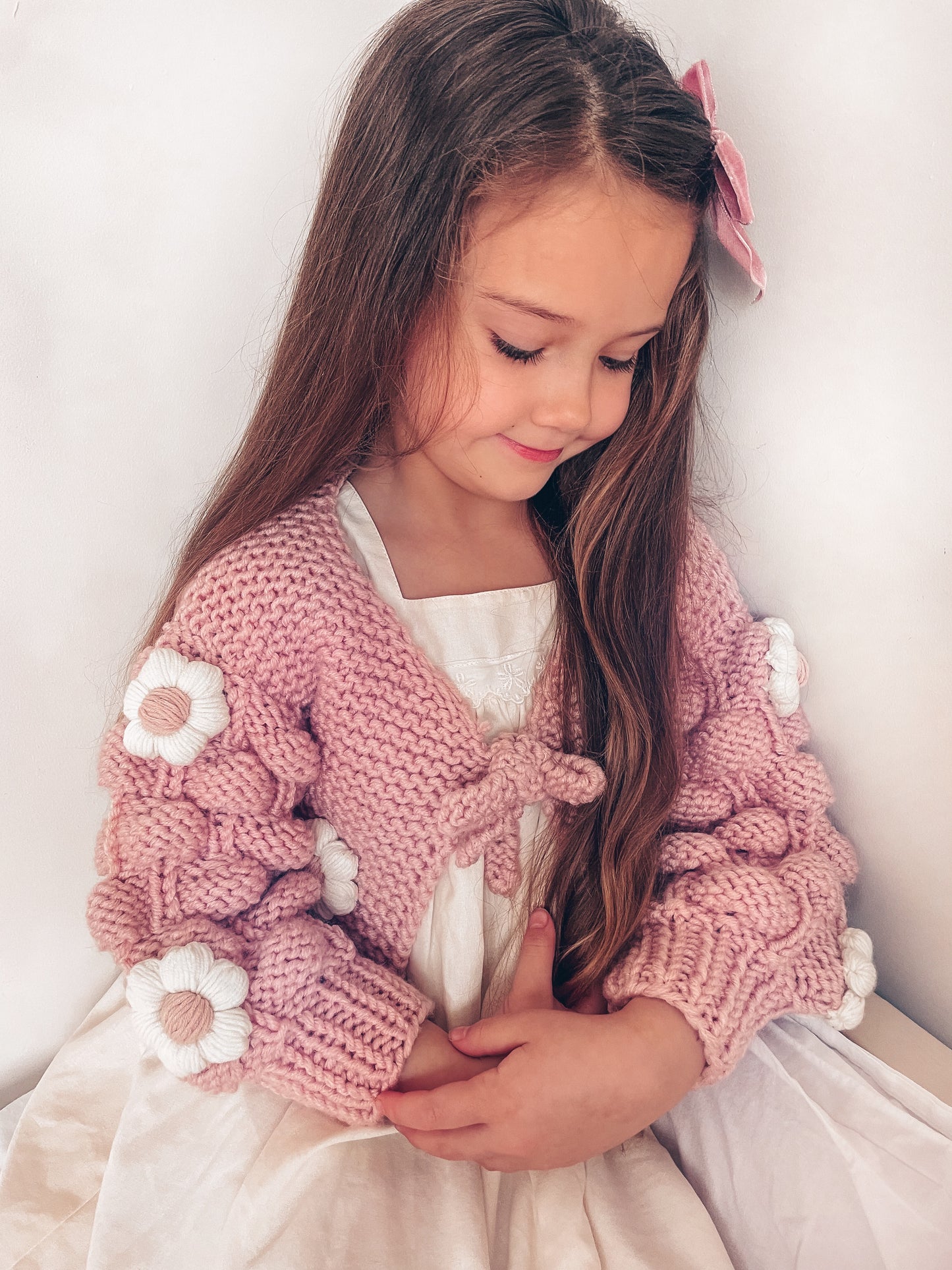 Handmade flower bolero