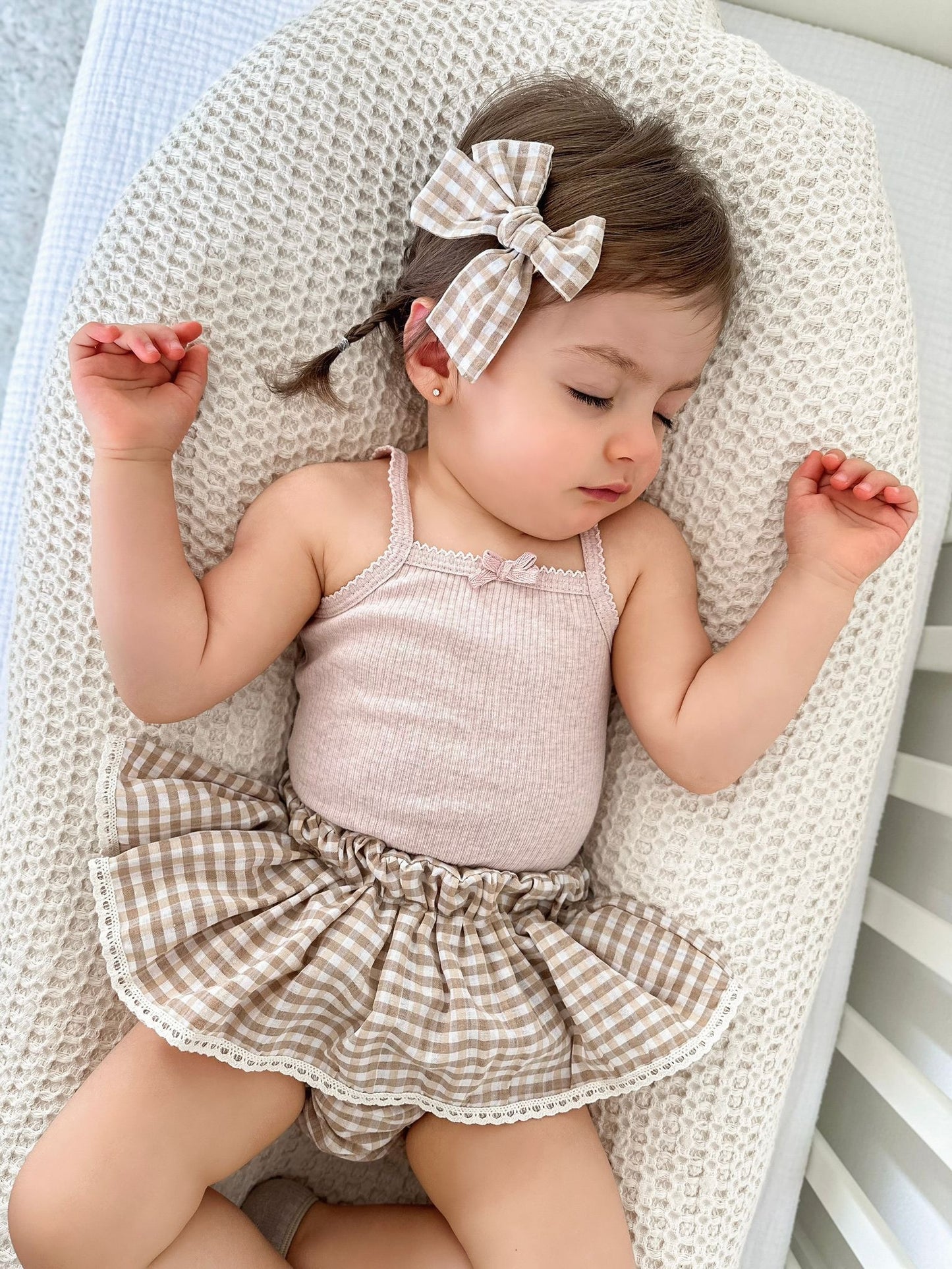 The Sophia gingham peplum bloomers
