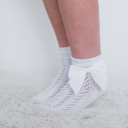 Bow ankle socks-available in 3 colours