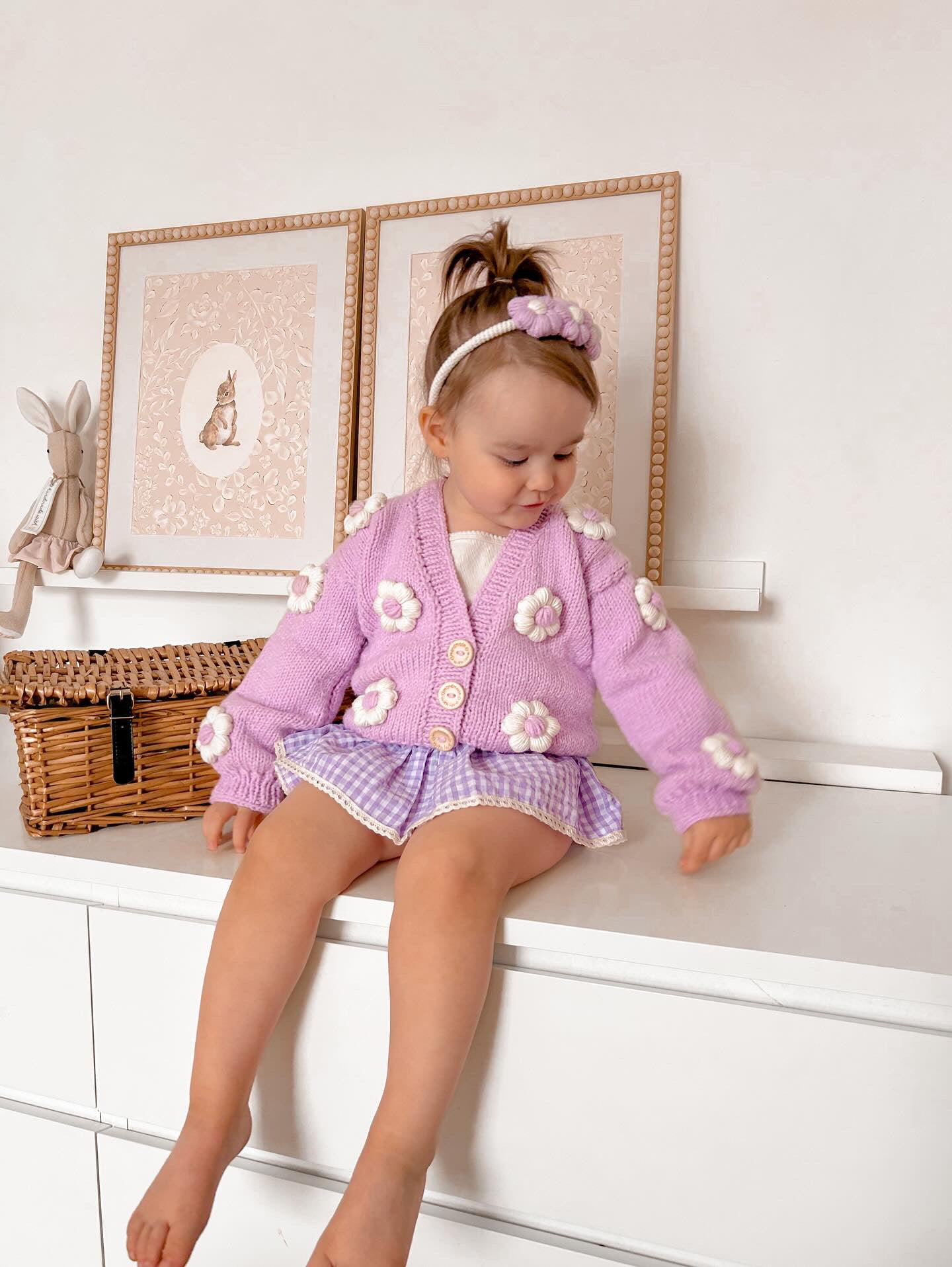Handmade flower cardigan