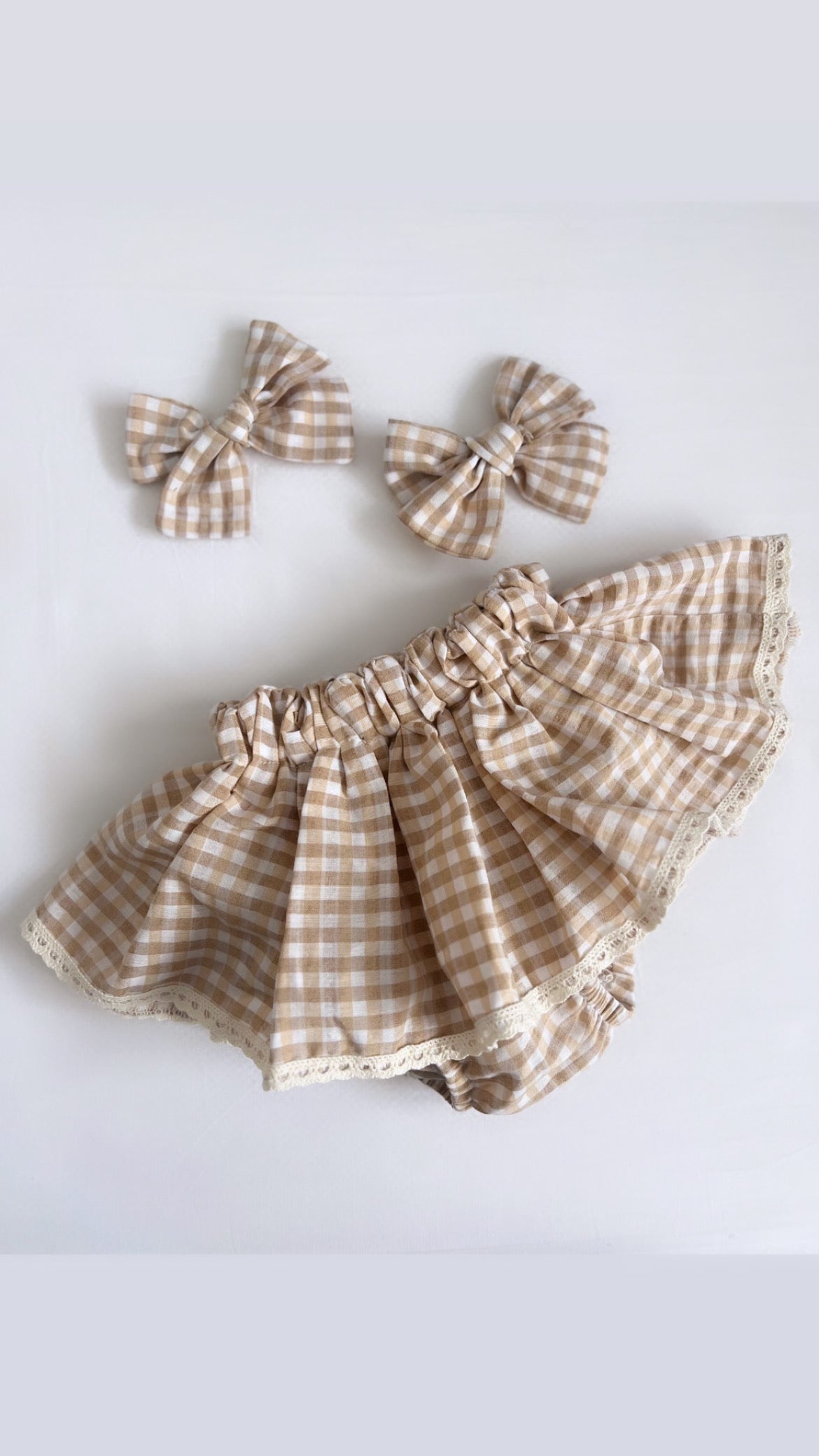 The Sophia gingham peplum bloomers