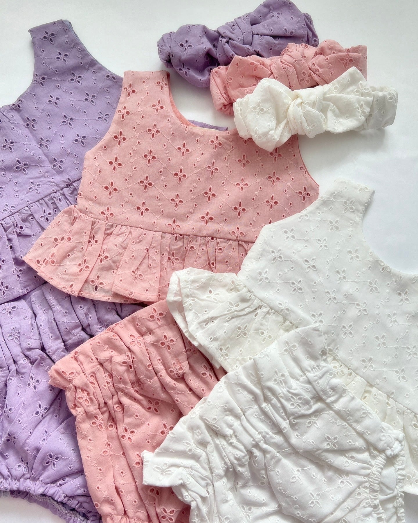 Eyelet headbands-available in 3 colours