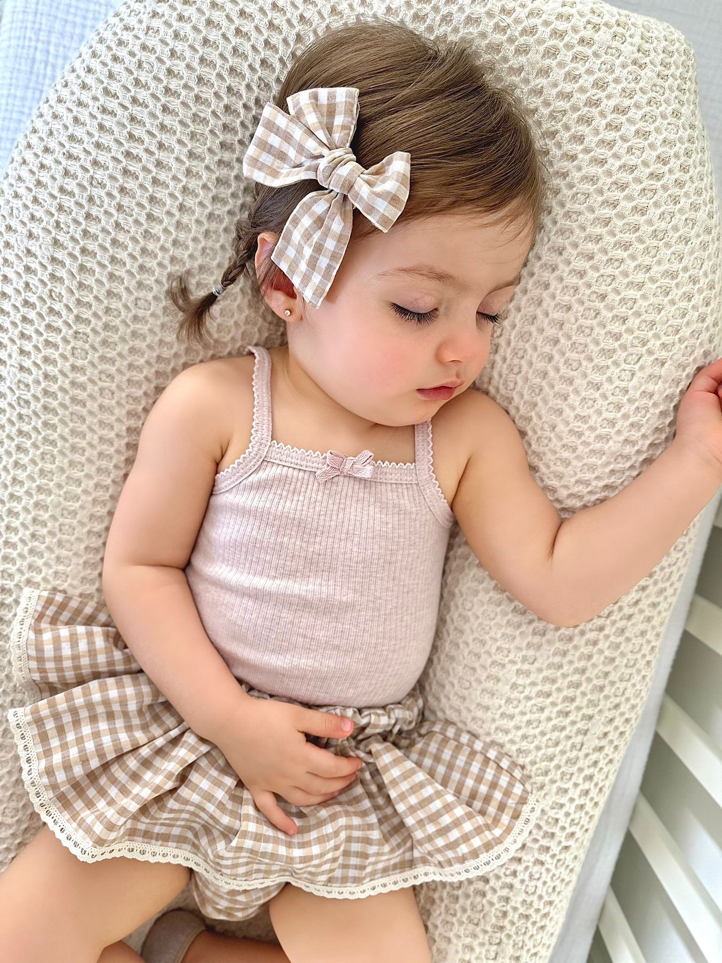The Sophia gingham peplum bloomers