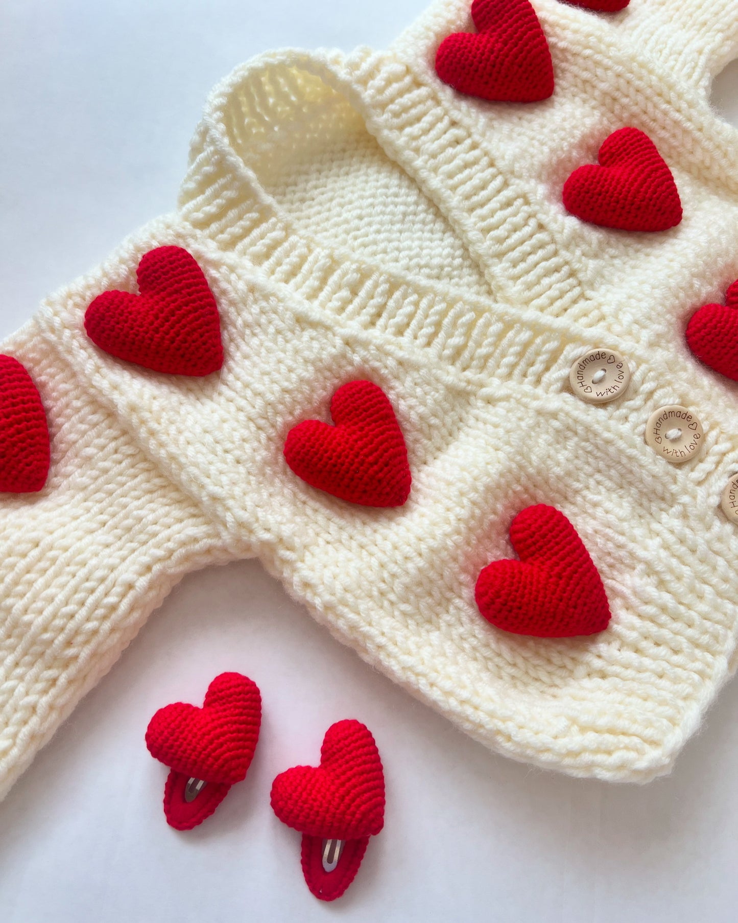 Handmade heart clip