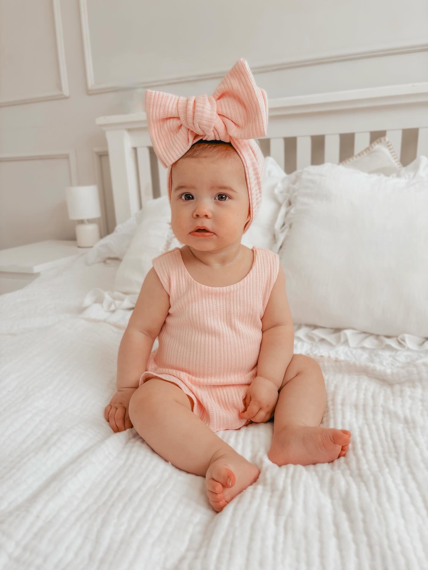 The Raine bummies, peplum top and chunky top knot-sold as a set & available in 2 colours