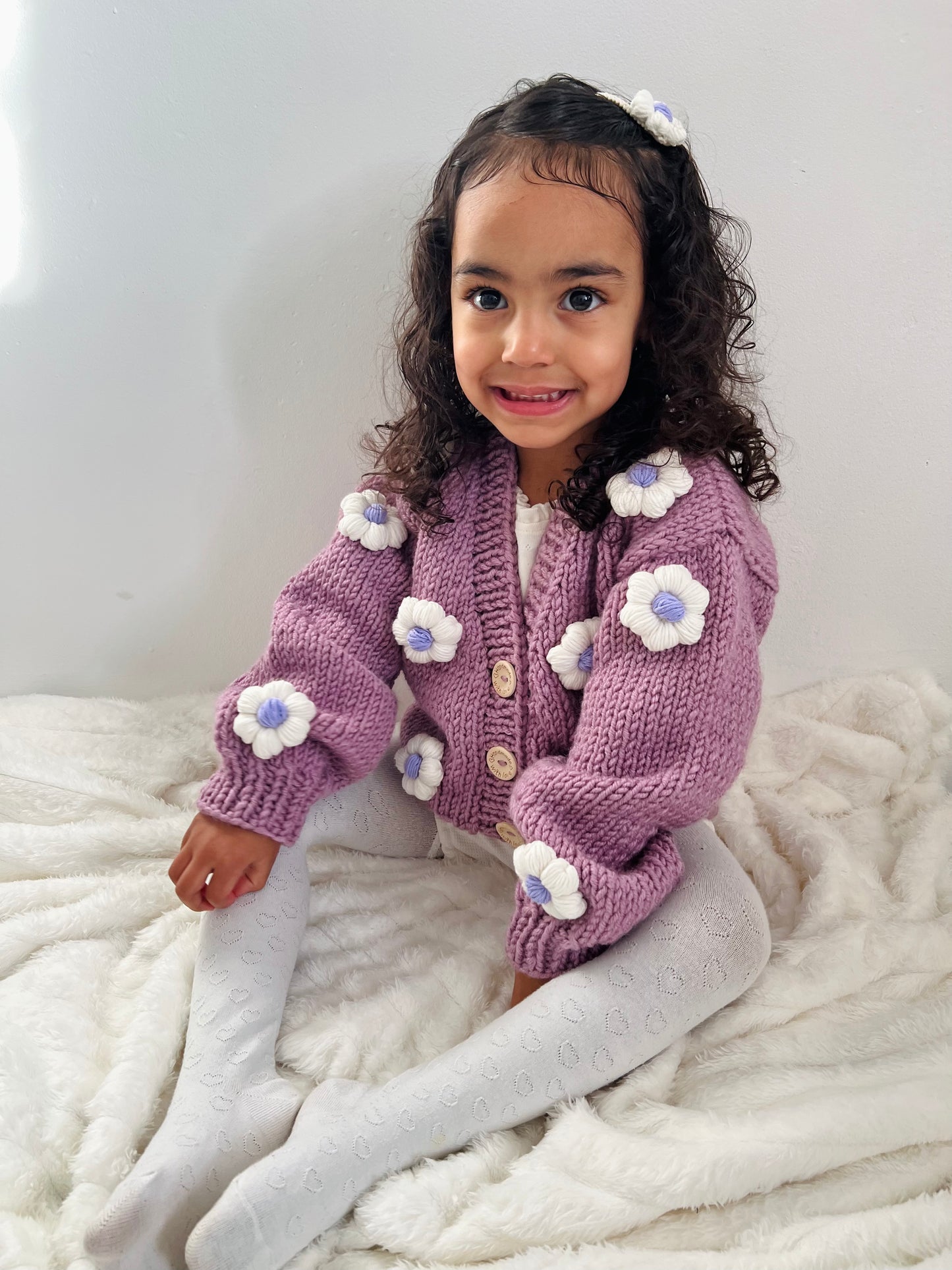 Handmade flower cardigan