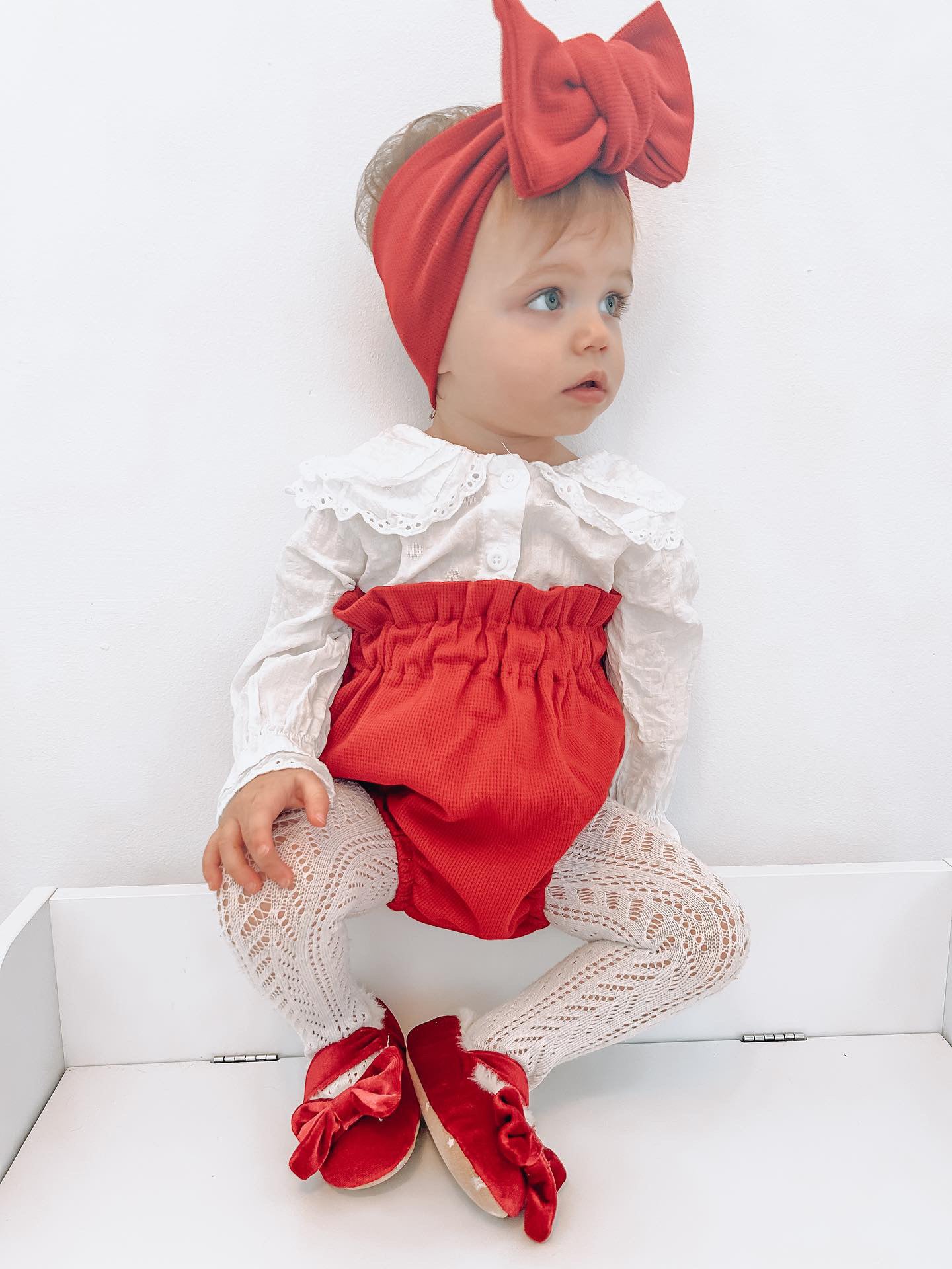 Santa baby Bonnie Christmas bloomers