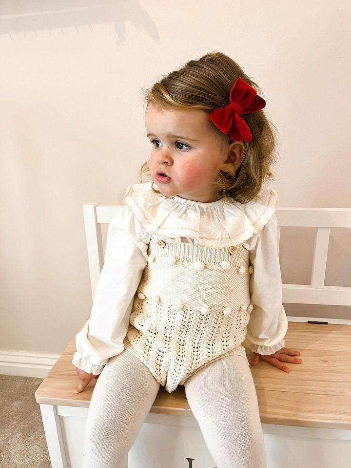 White Christmas knitted set