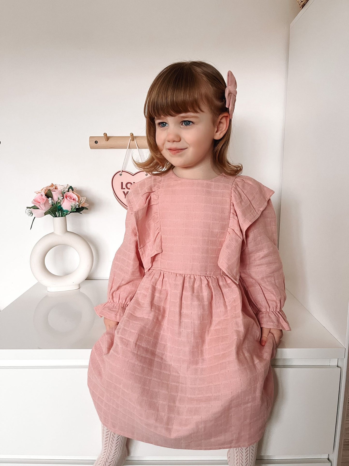 The Charlotte dress in blush