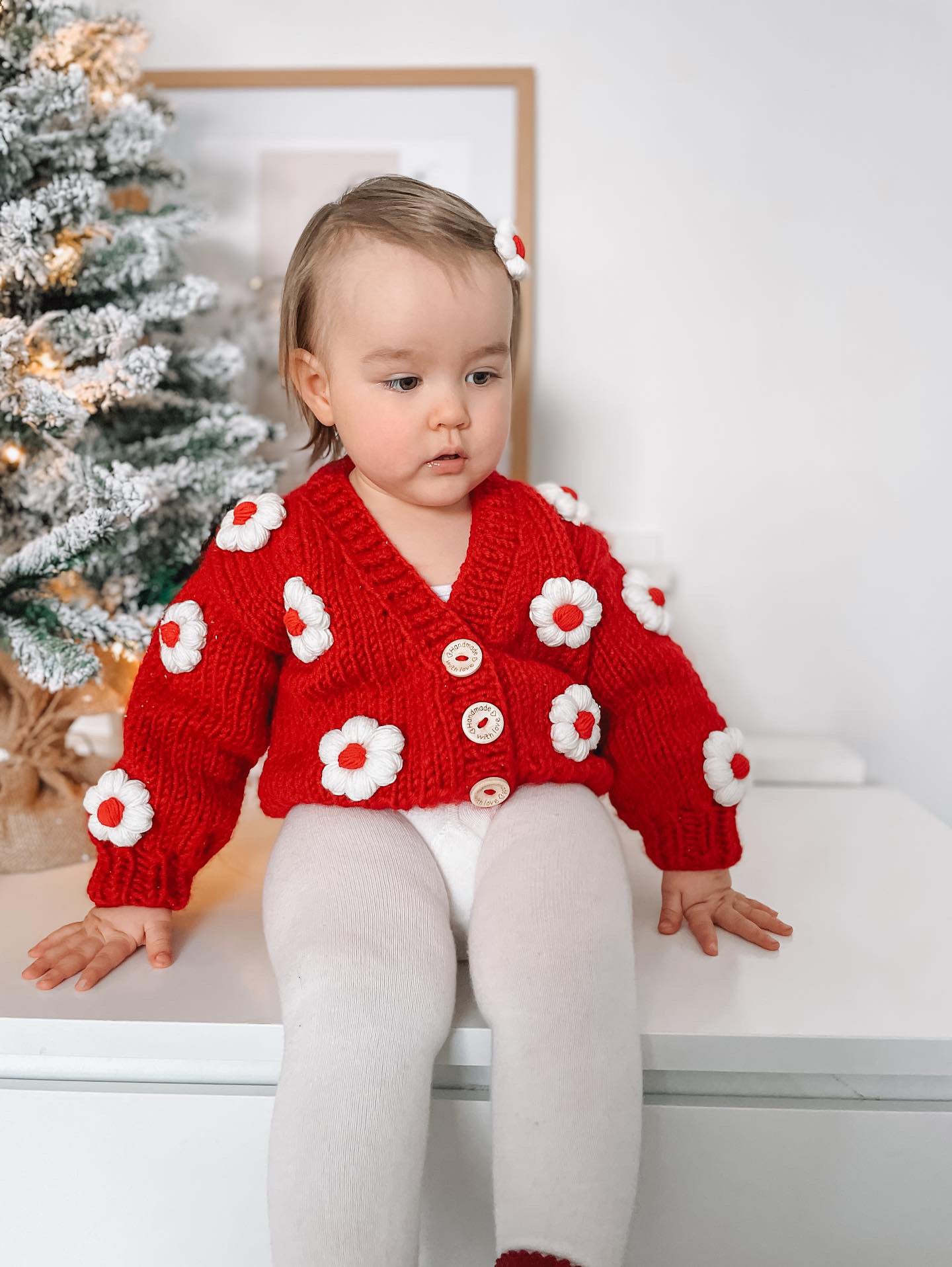 Handmade flower cardigan