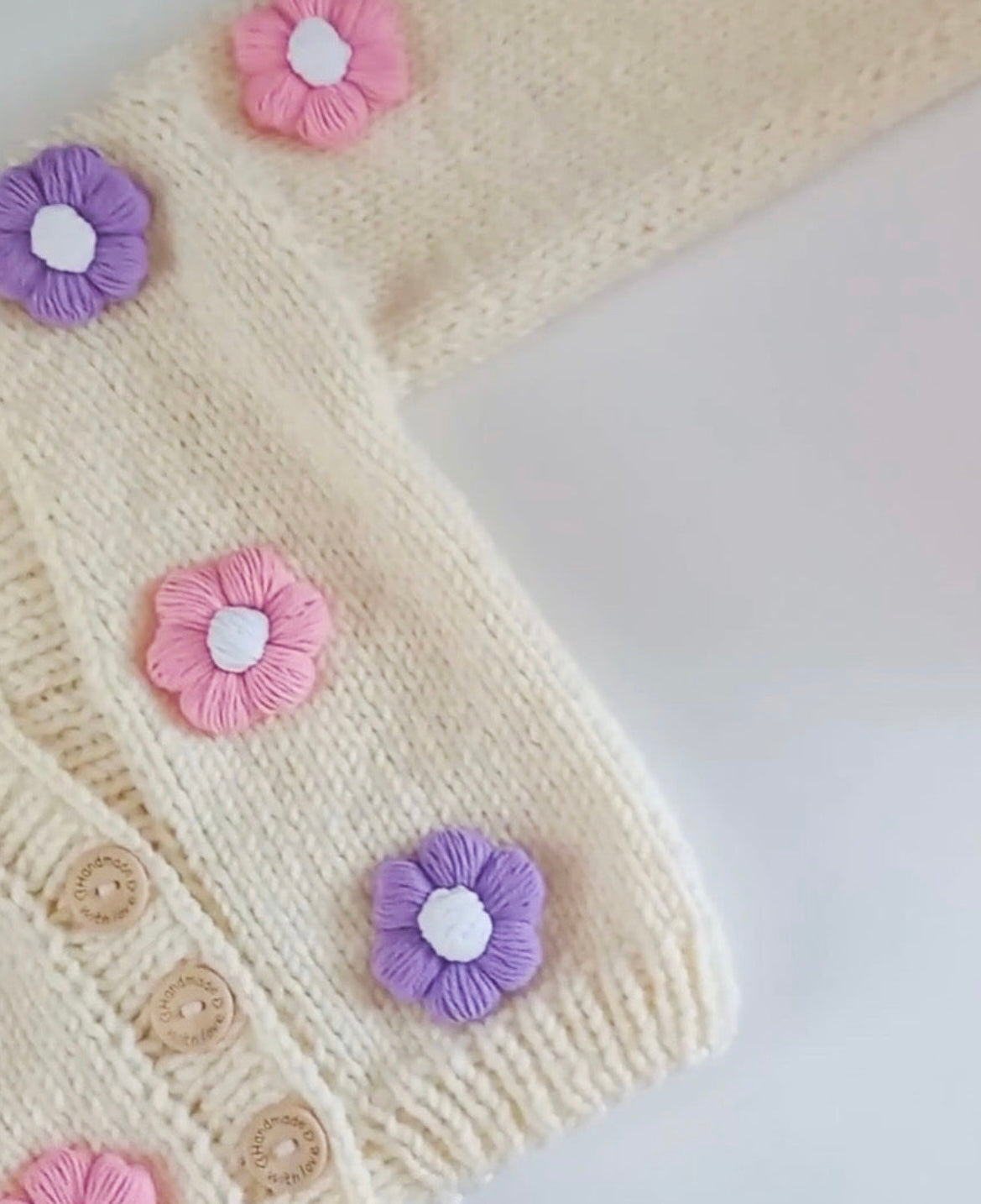 Handmade flower cardigan
