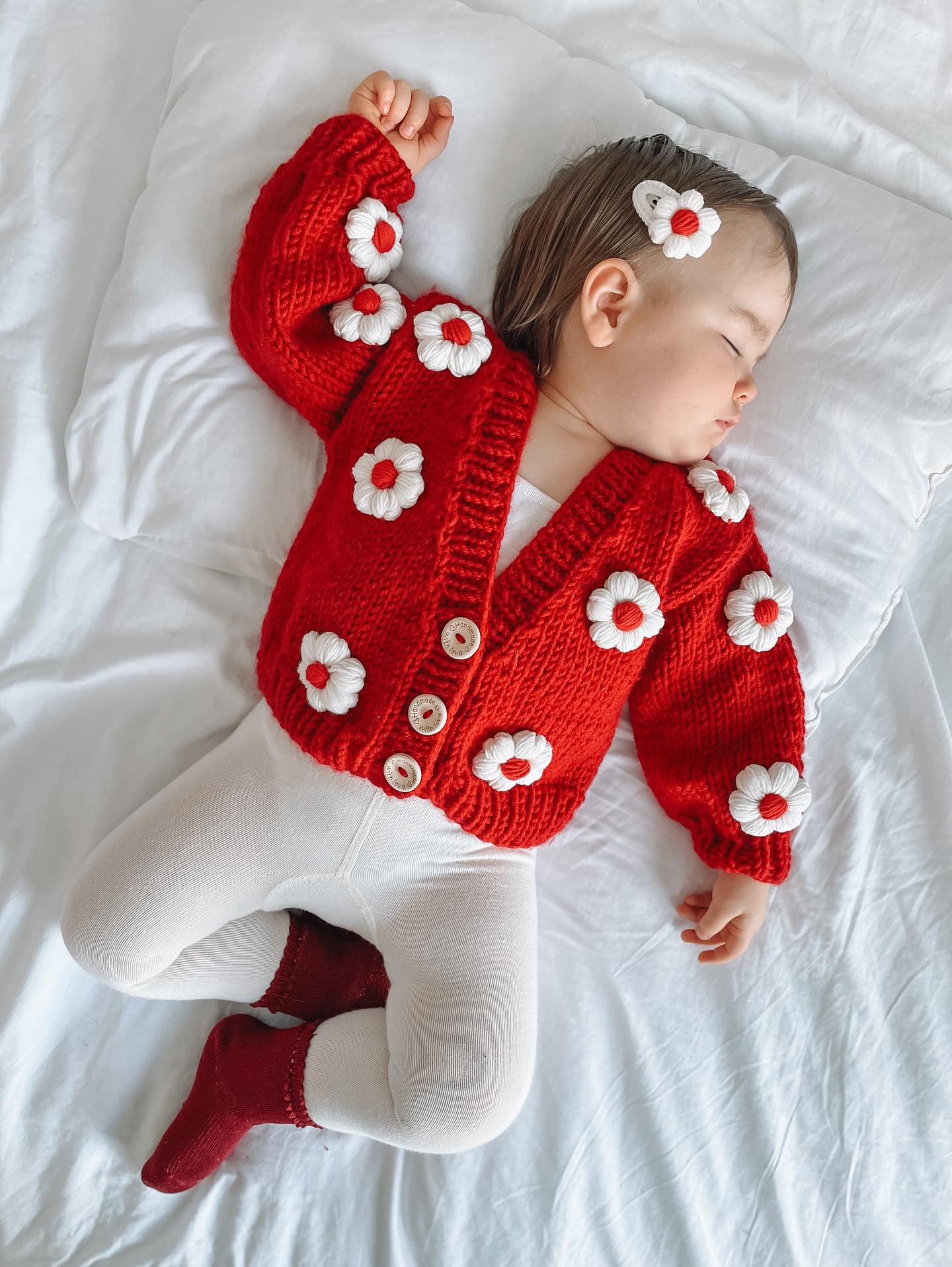 Handmade flower cardigan