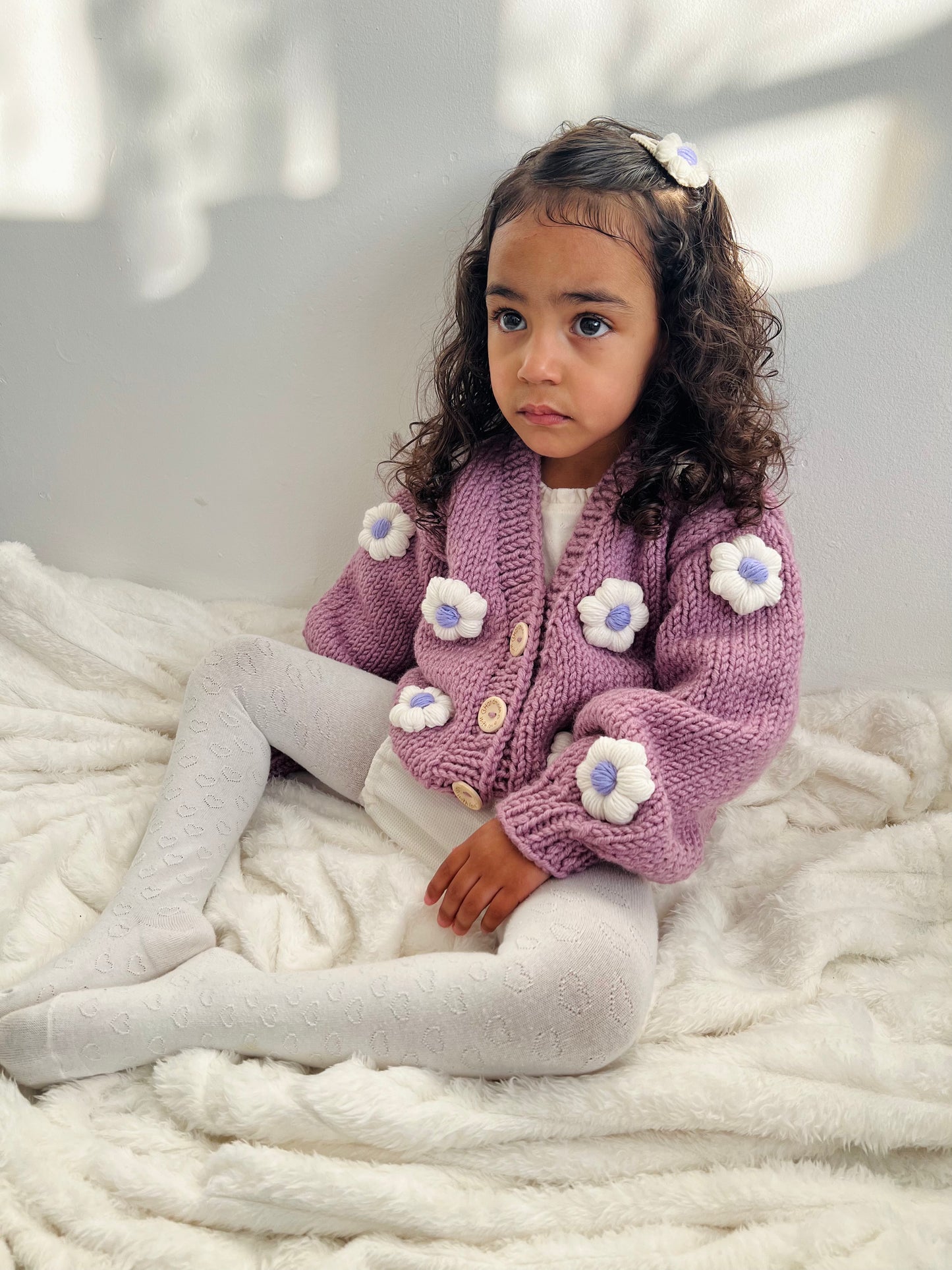 Handmade flower cardigan