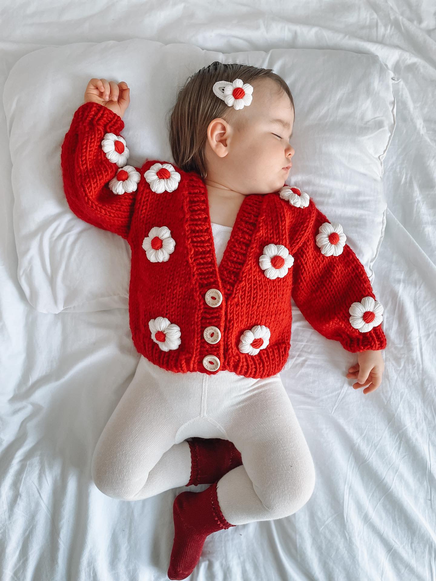 Handmade flower cardigan