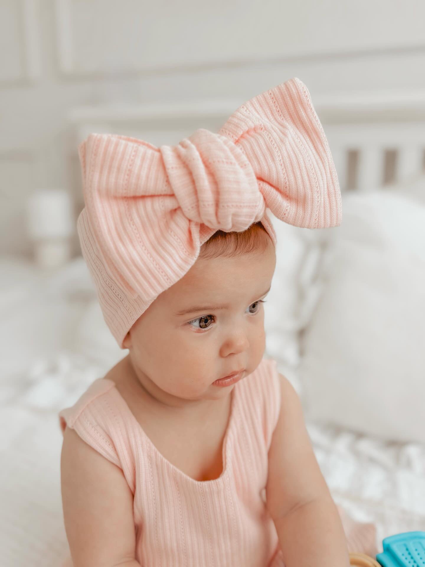 The Raine bummies, peplum top and chunky top knot-sold as a set & available in 2 colours
