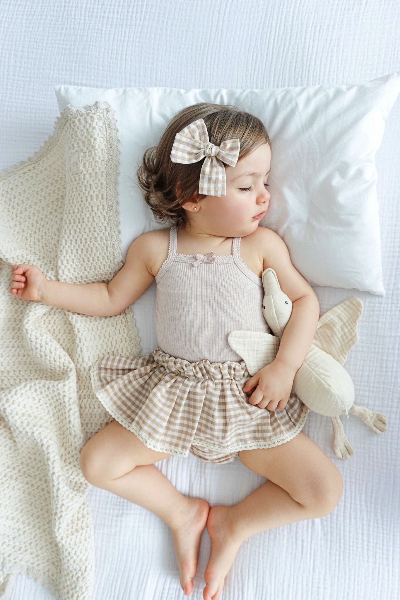 The Sophia gingham peplum bloomers