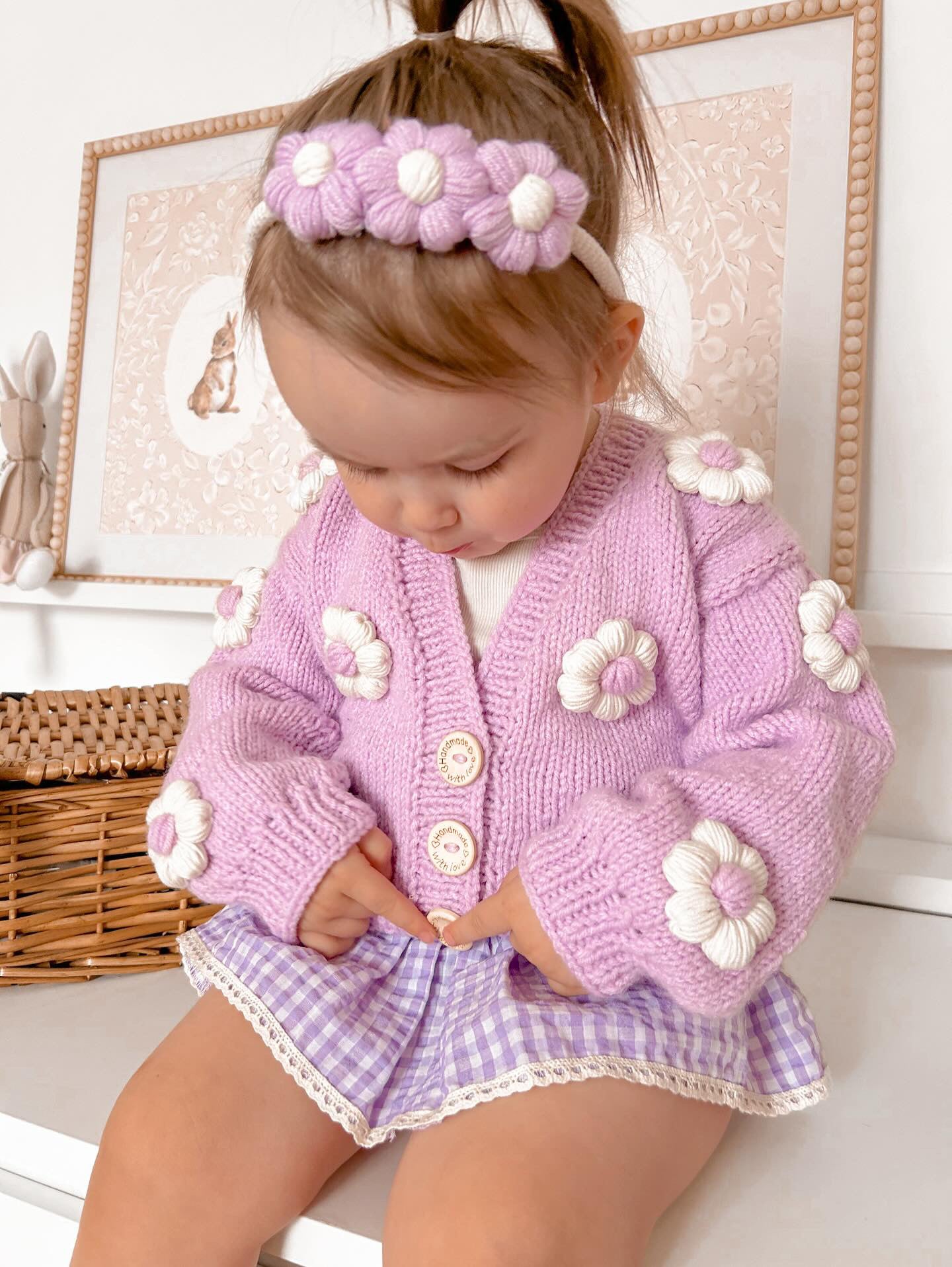 Handmade flower cardigan