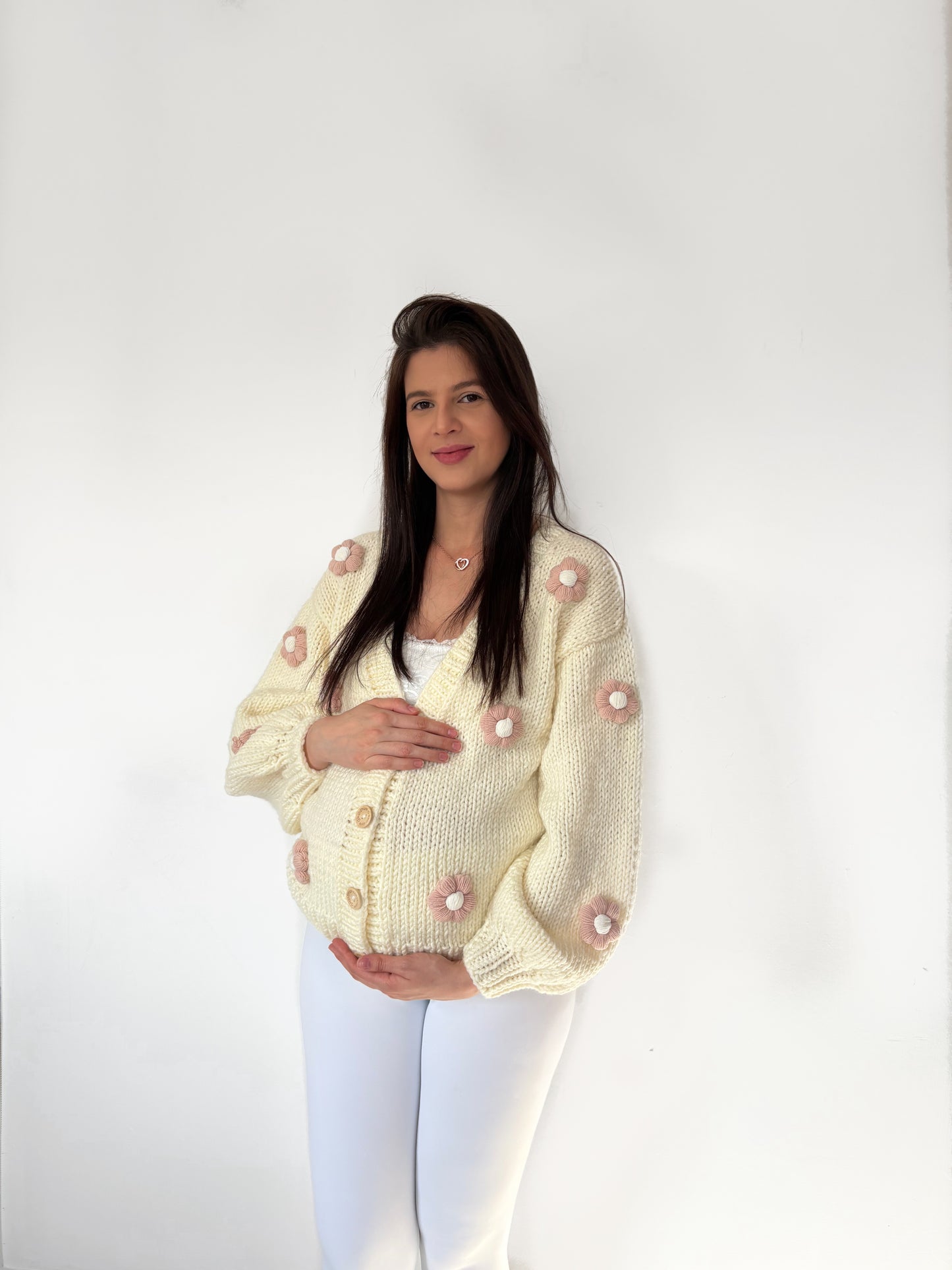 Adults handmade flower cardigan