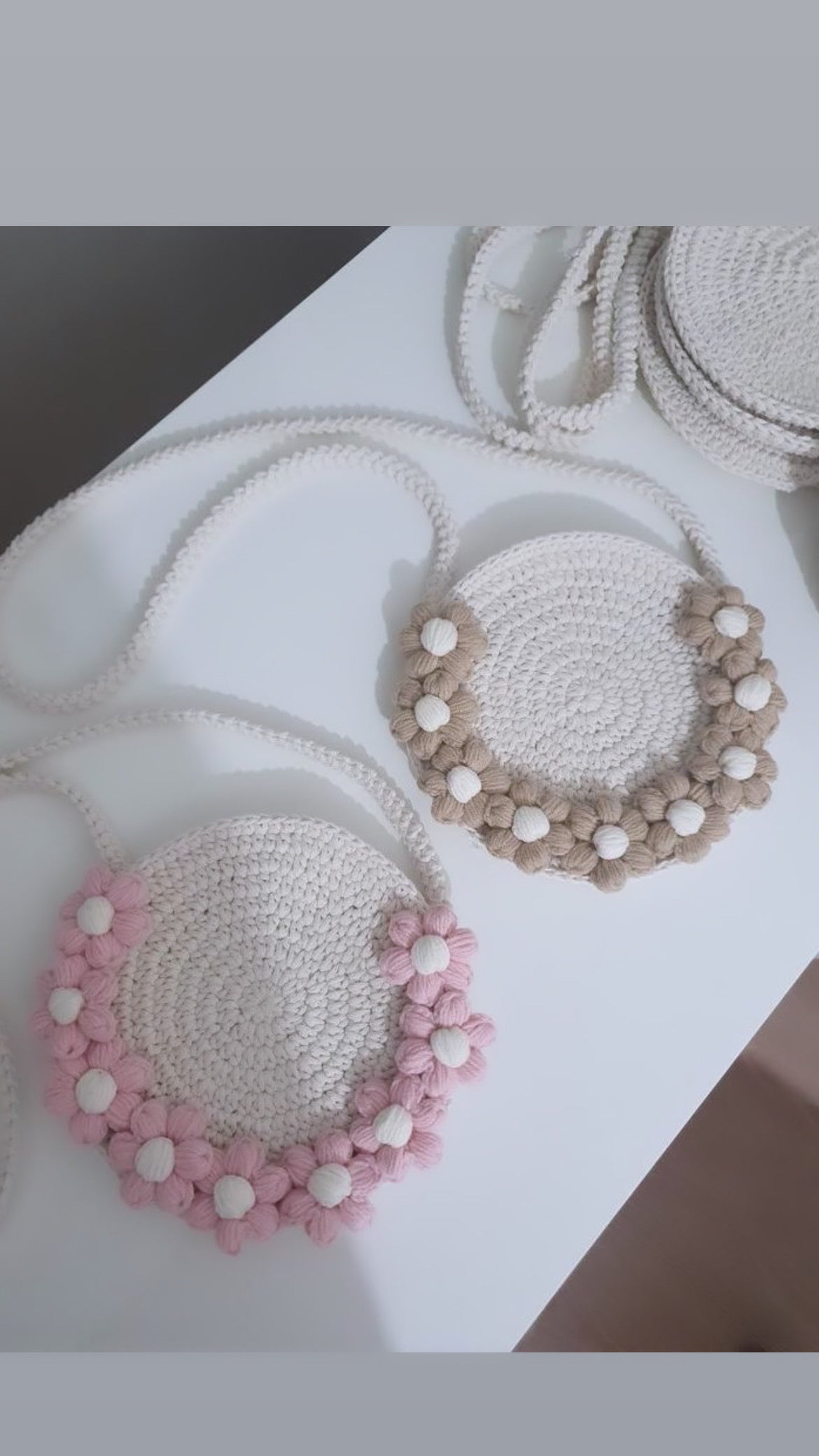 Handmade flower bags