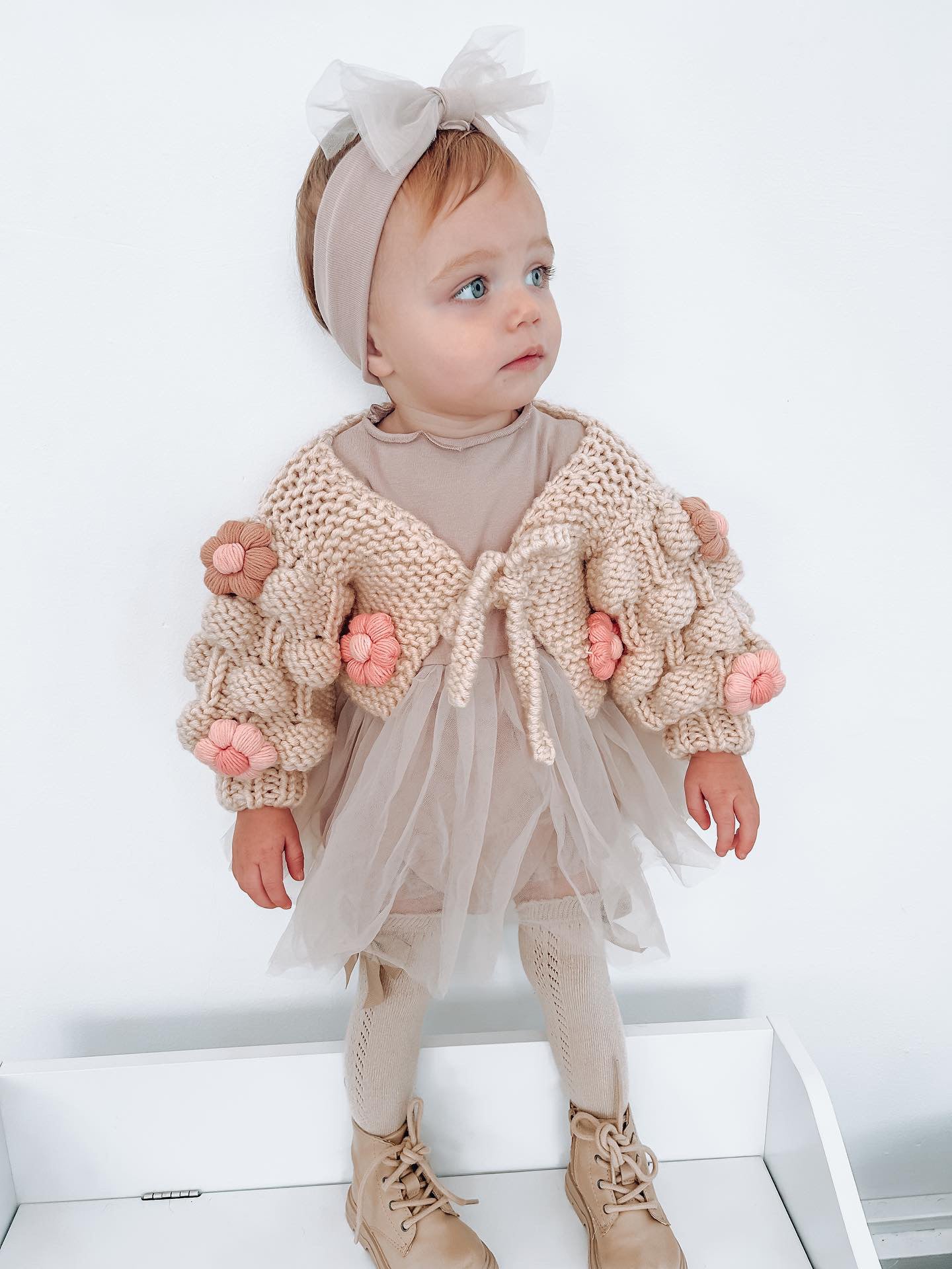 Handmade flower bolero