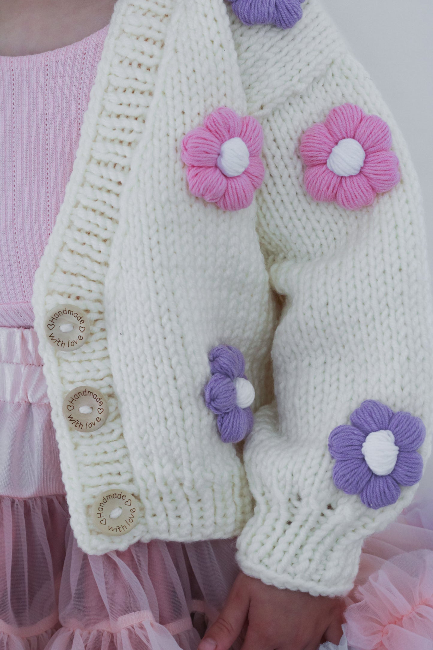 Handmade flower cardigan