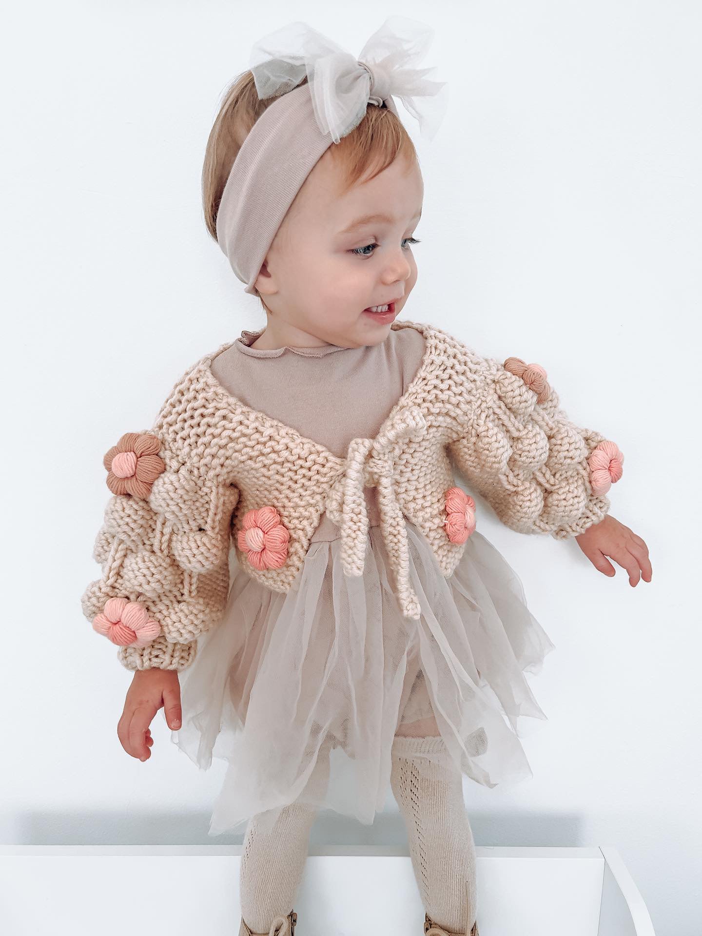 Handmade flower bolero