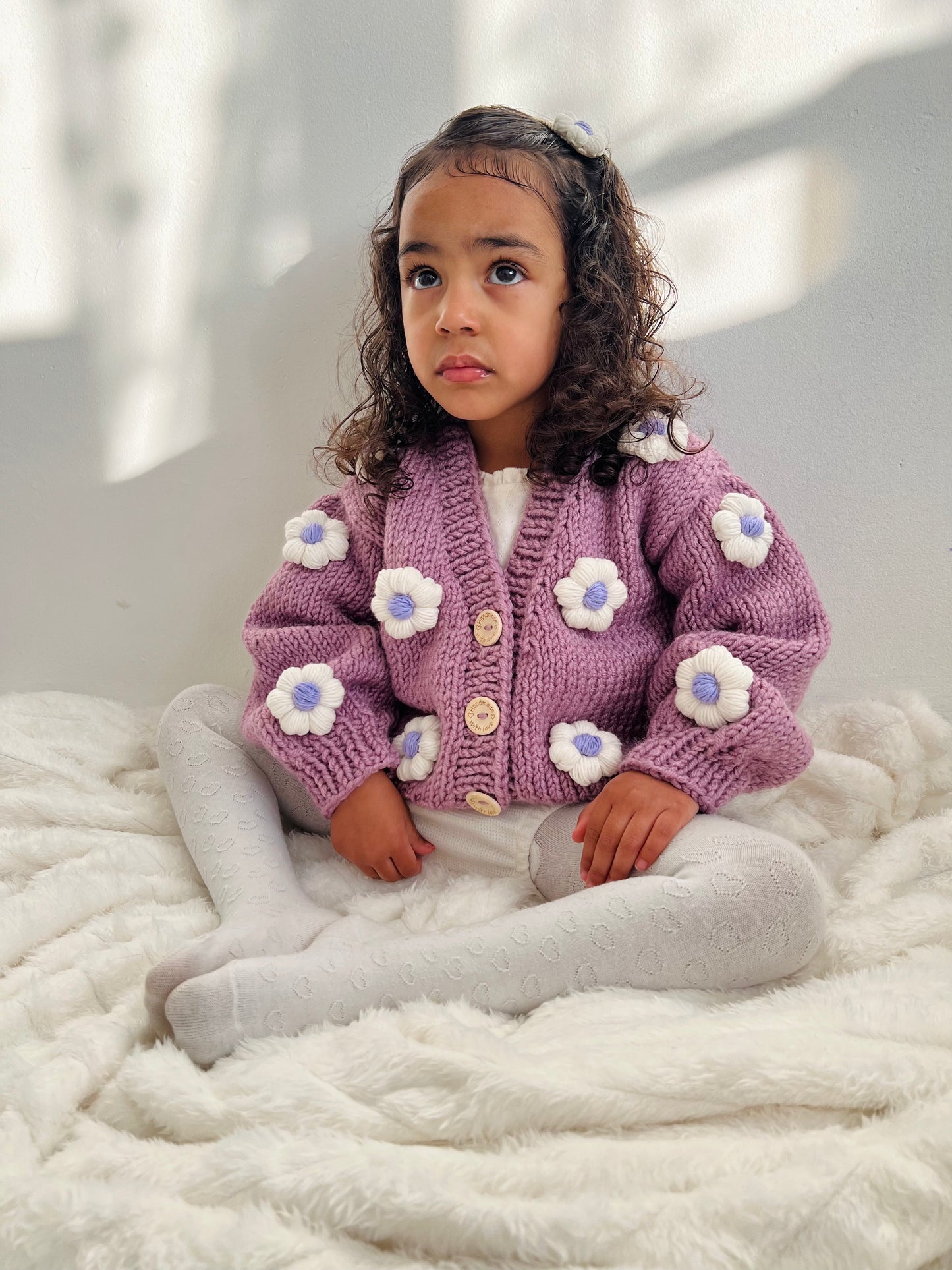 Handmade flower cardigan