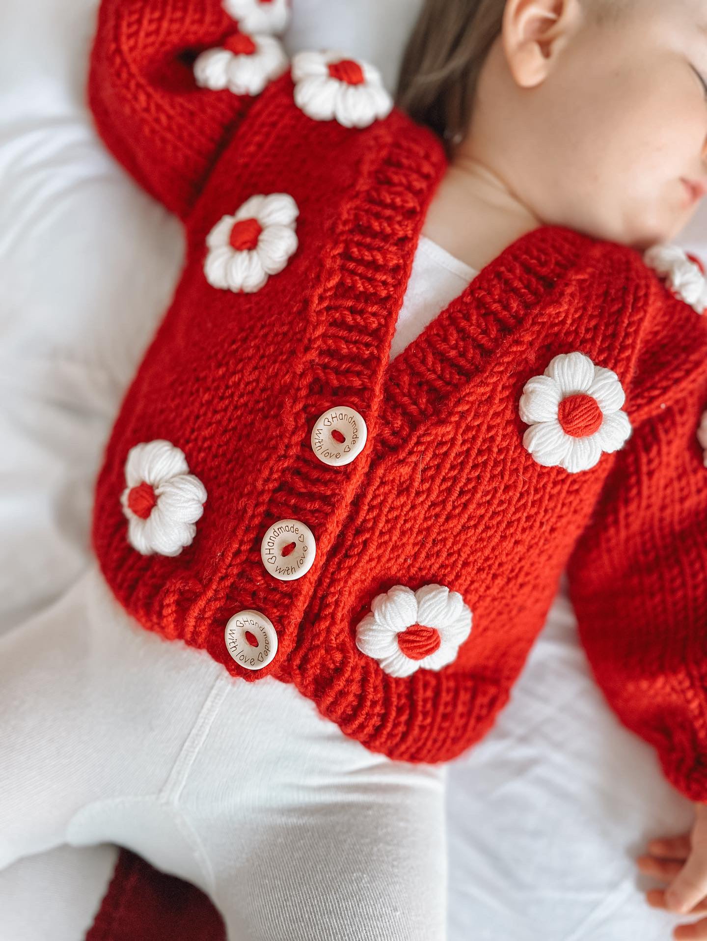 Handmade flower cardigan