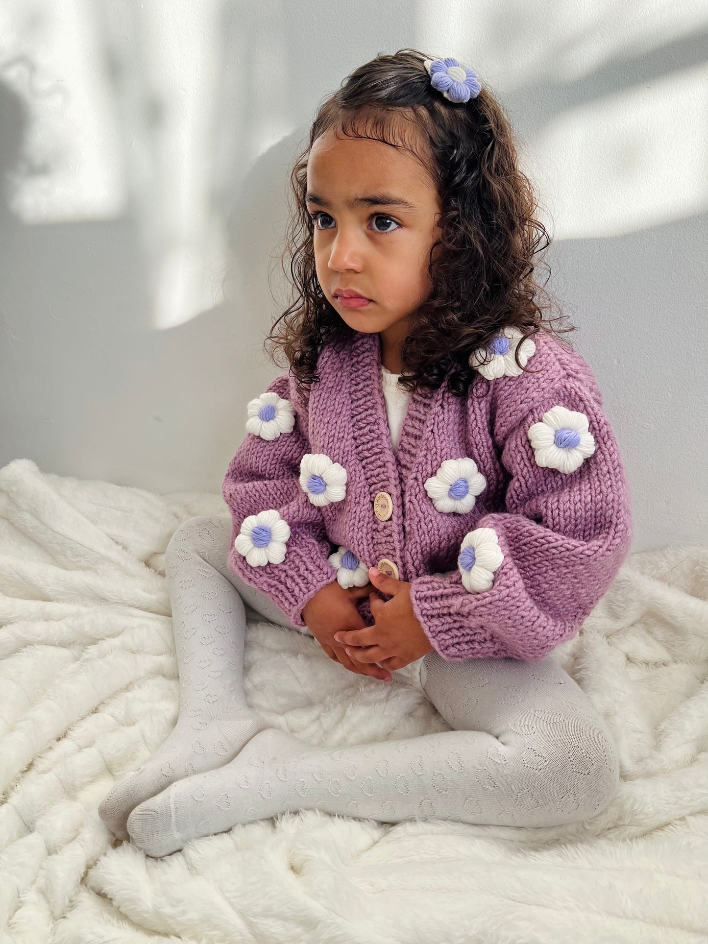 Handmade flower cardigan