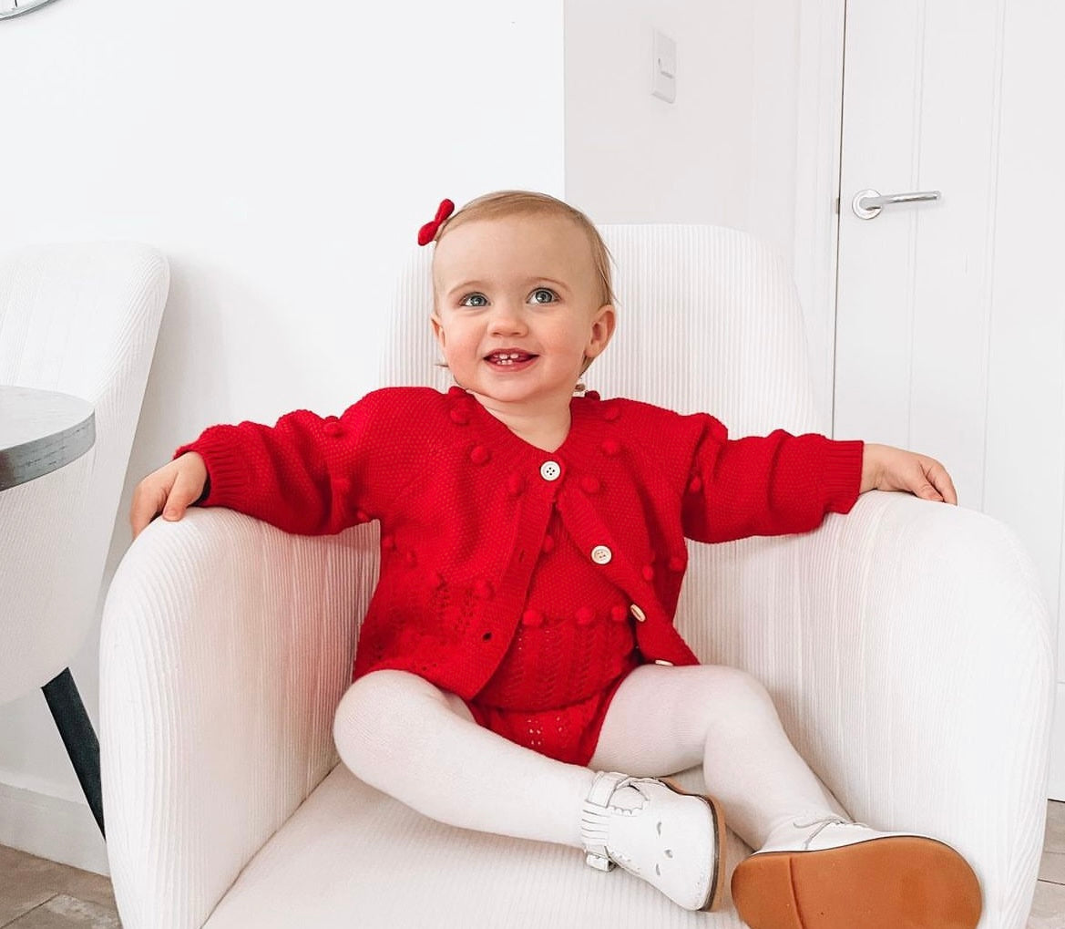 Santa baby knitted set