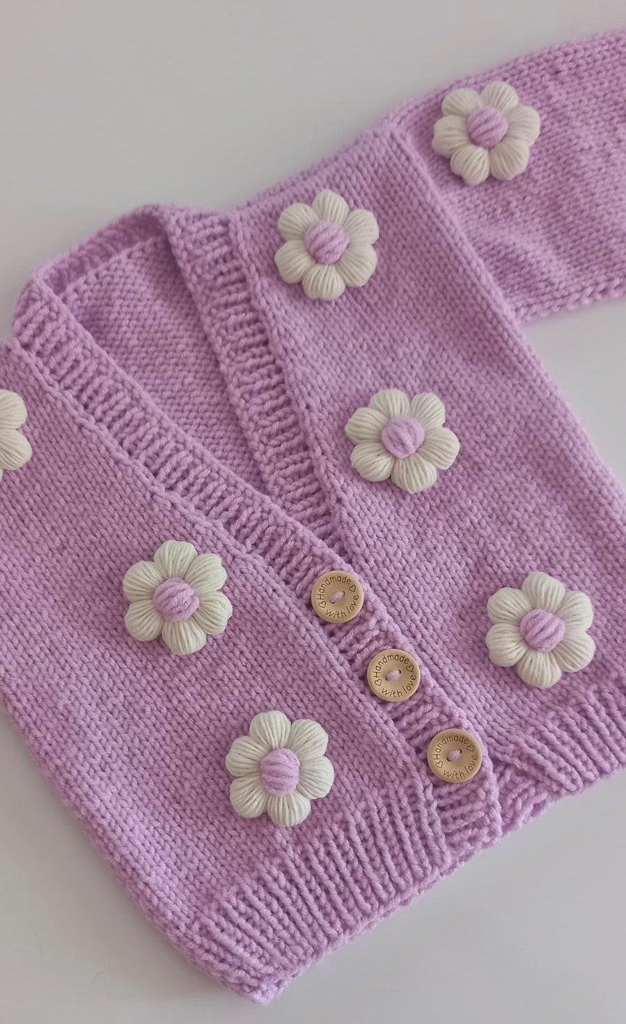 Handmade flower cardigan