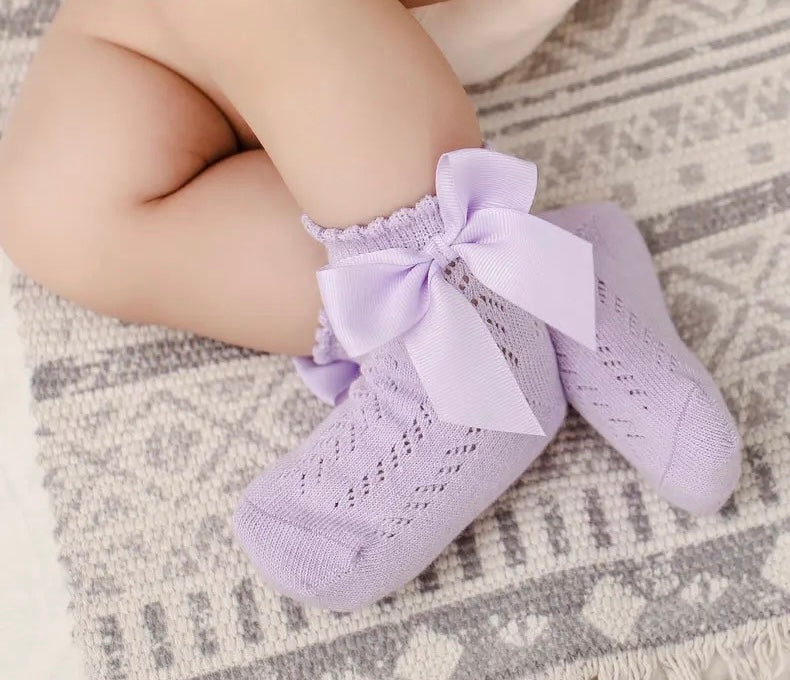 Bow ankle socks-available in 3 colours