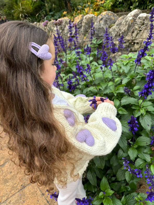 Handmade heart cardigan