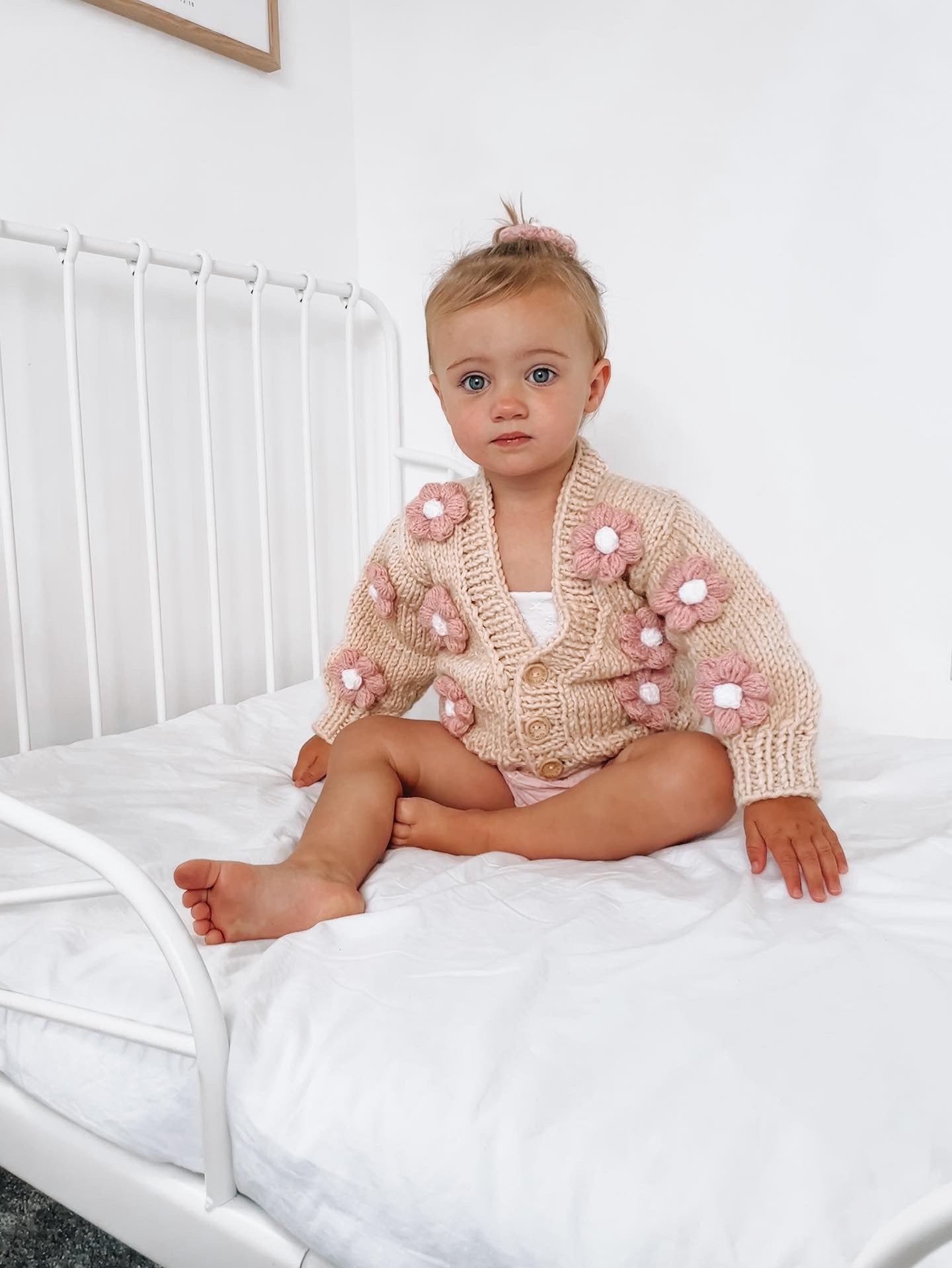 Handmade flower cardigan