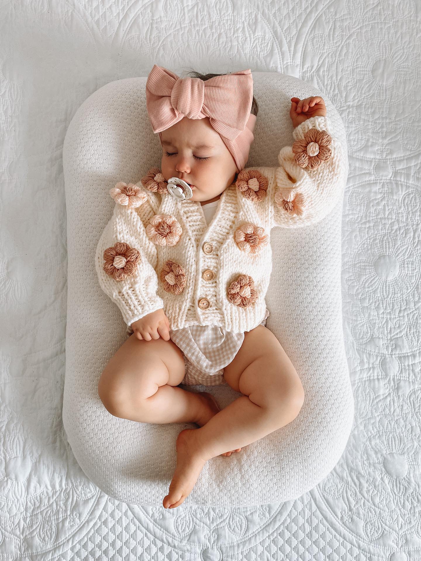 Handmade flower cardigan