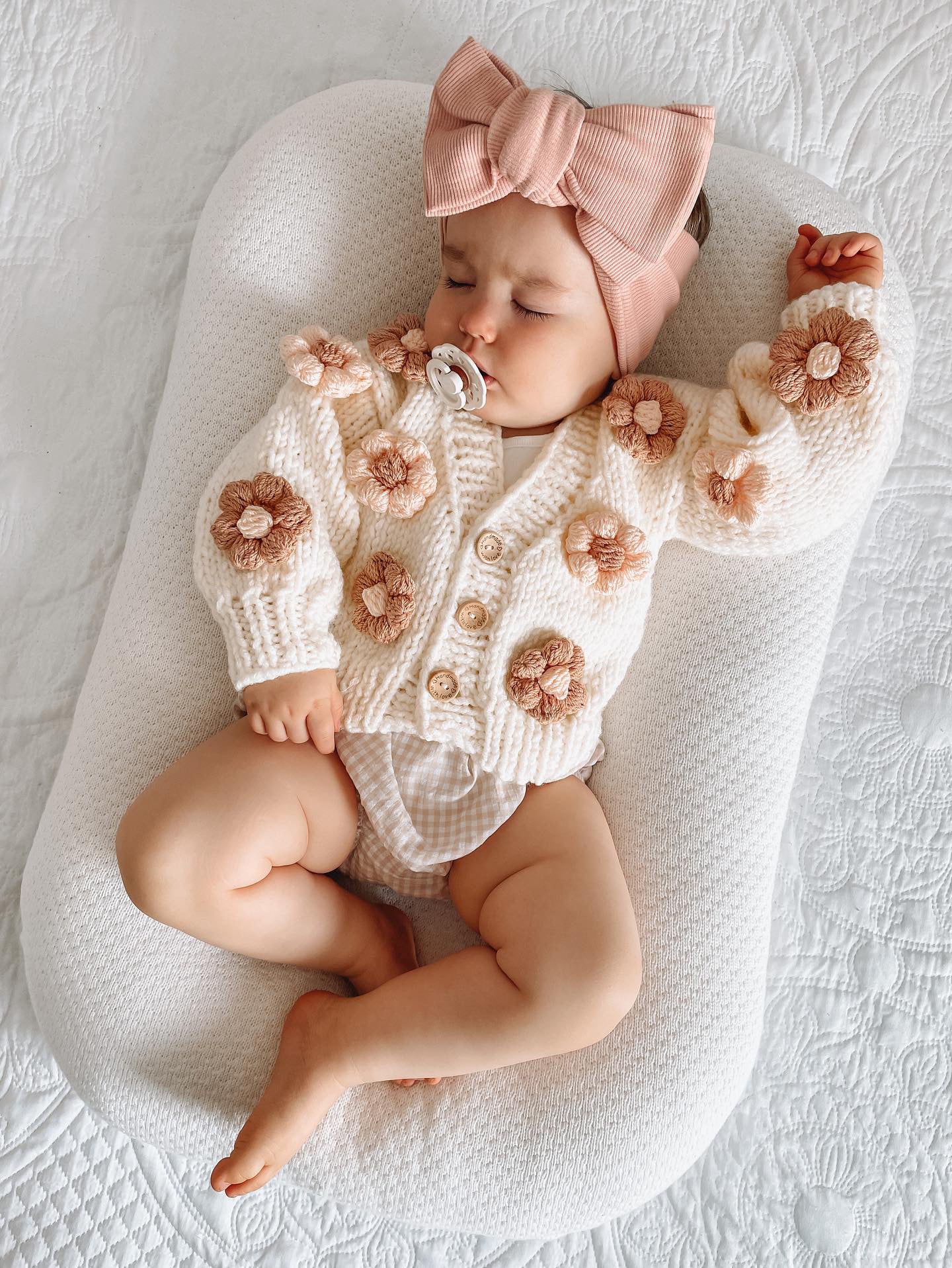 Handmade flower cardigan