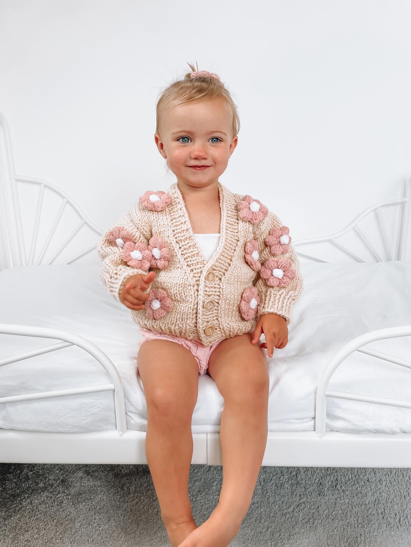 Handmade flower cardigan