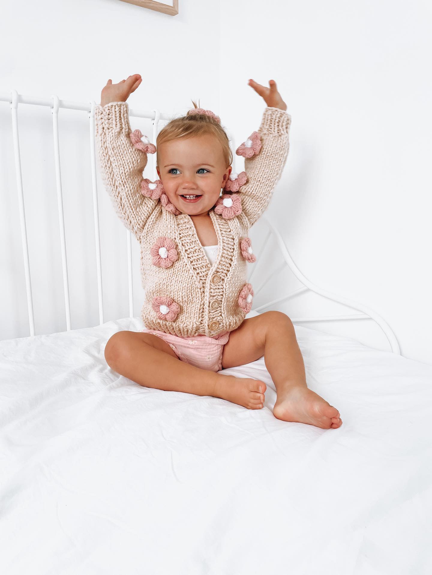 Handmade flower cardigan