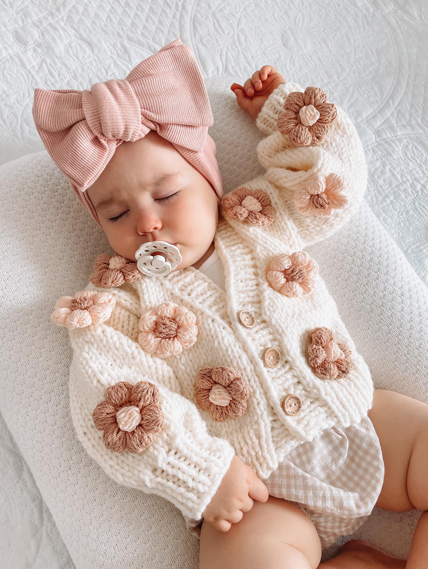 Handmade flower cardigan