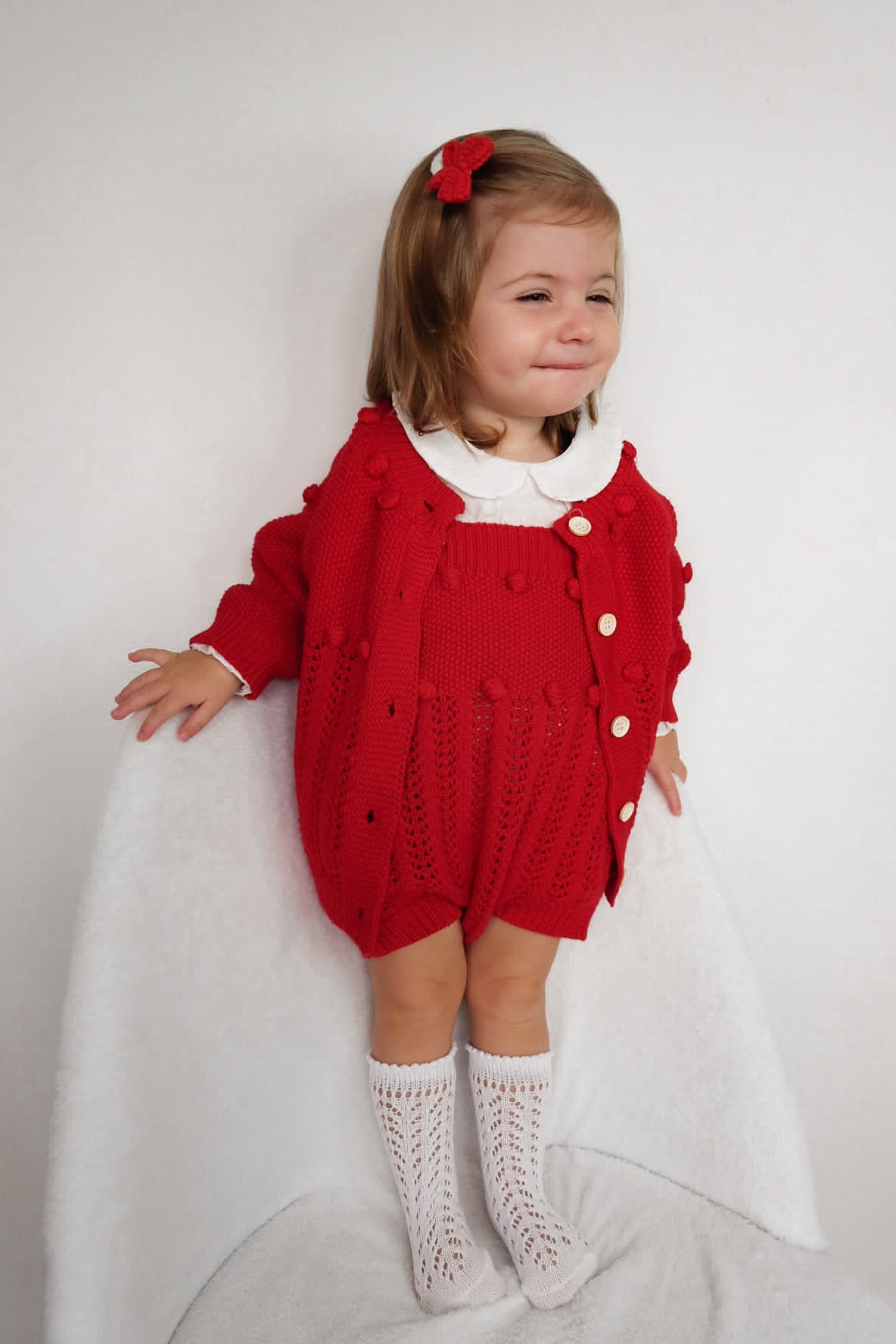 Santa baby knitted set