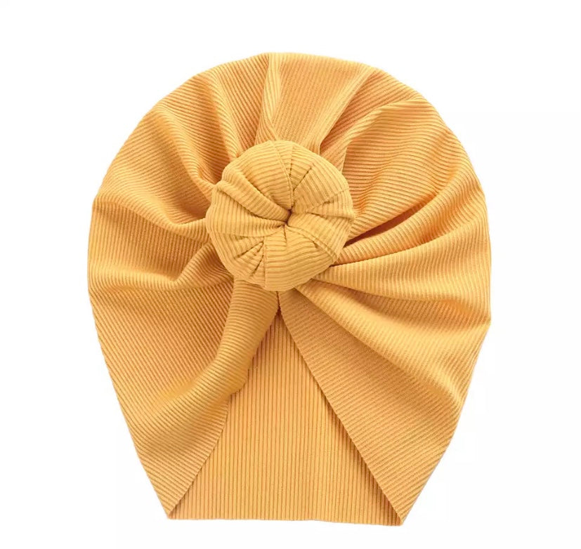 Ribbed donut turbans